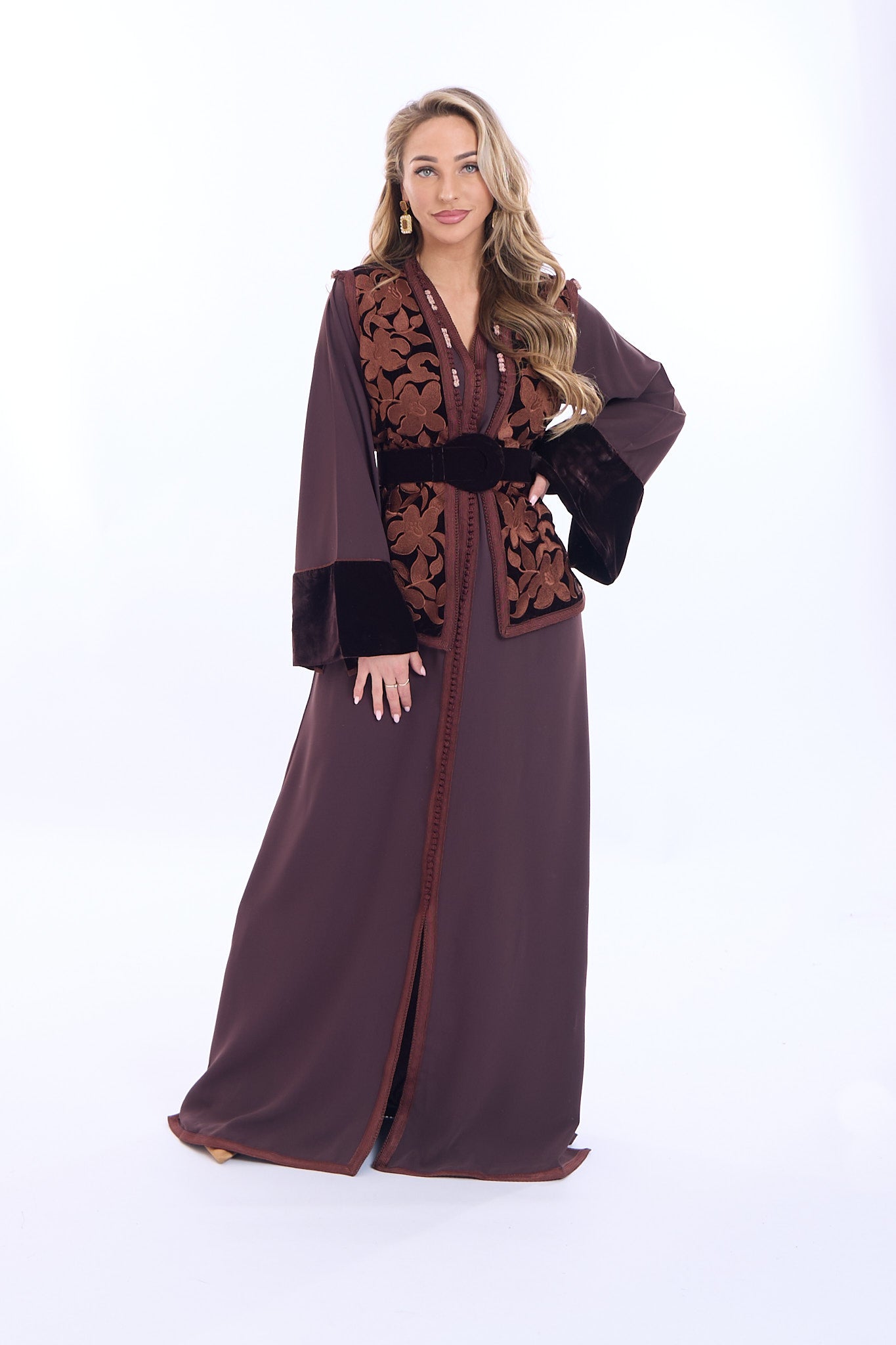 Caftan Solana Brown