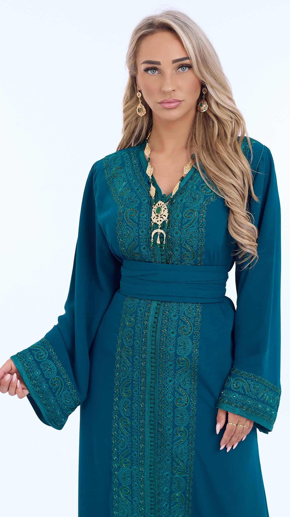 Caftan Dounia Blue Petrol