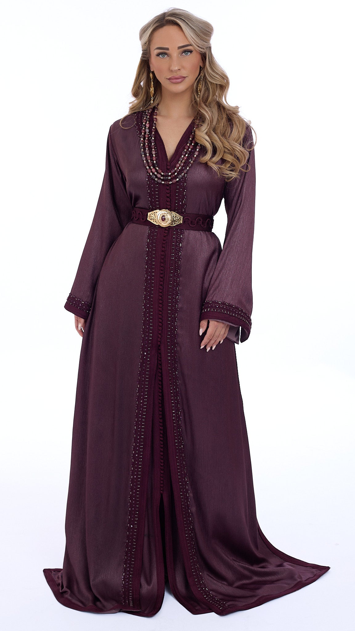 Caftan Lujain Pomegrante