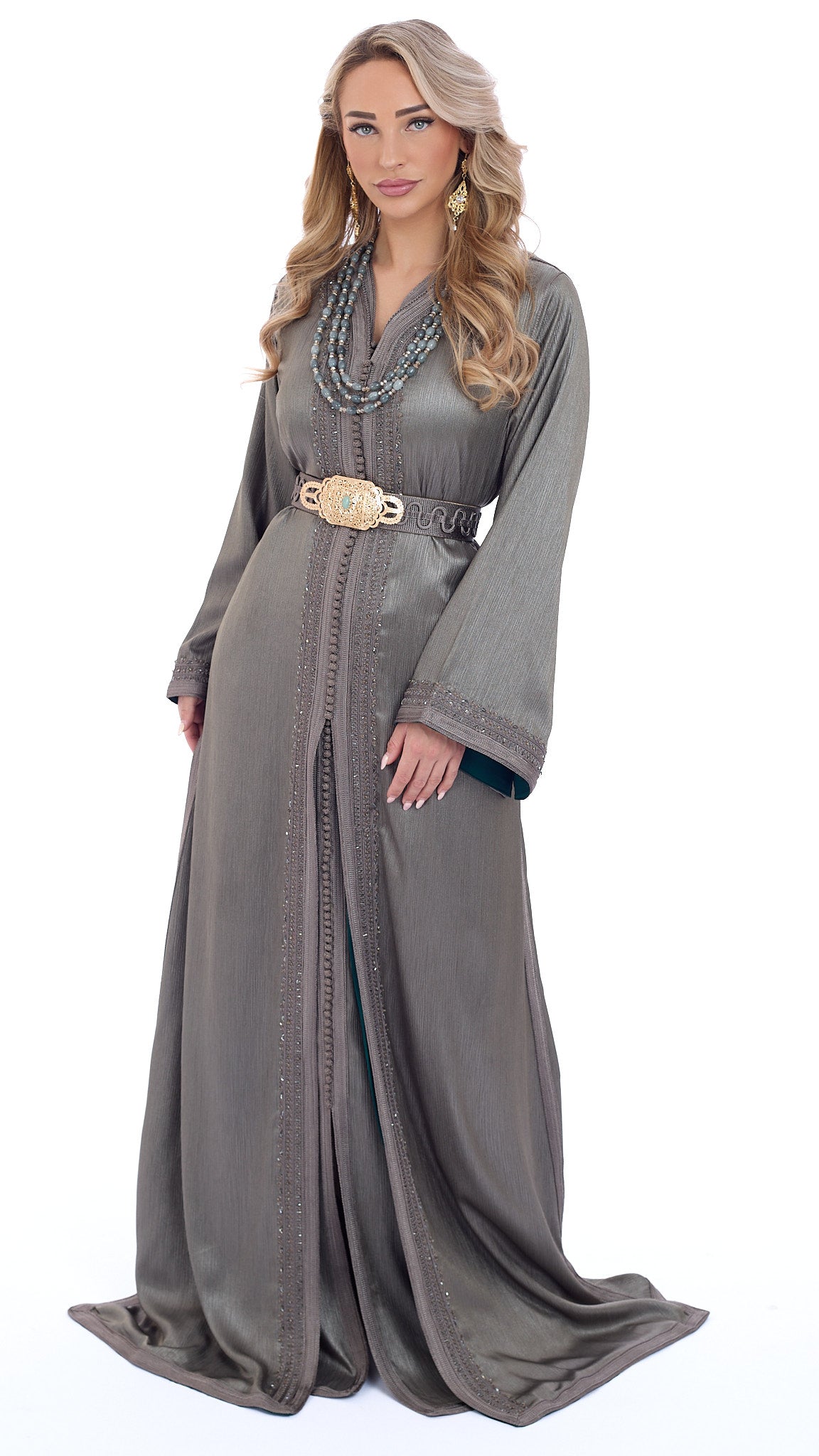 Caftan Lujain Olivegreen