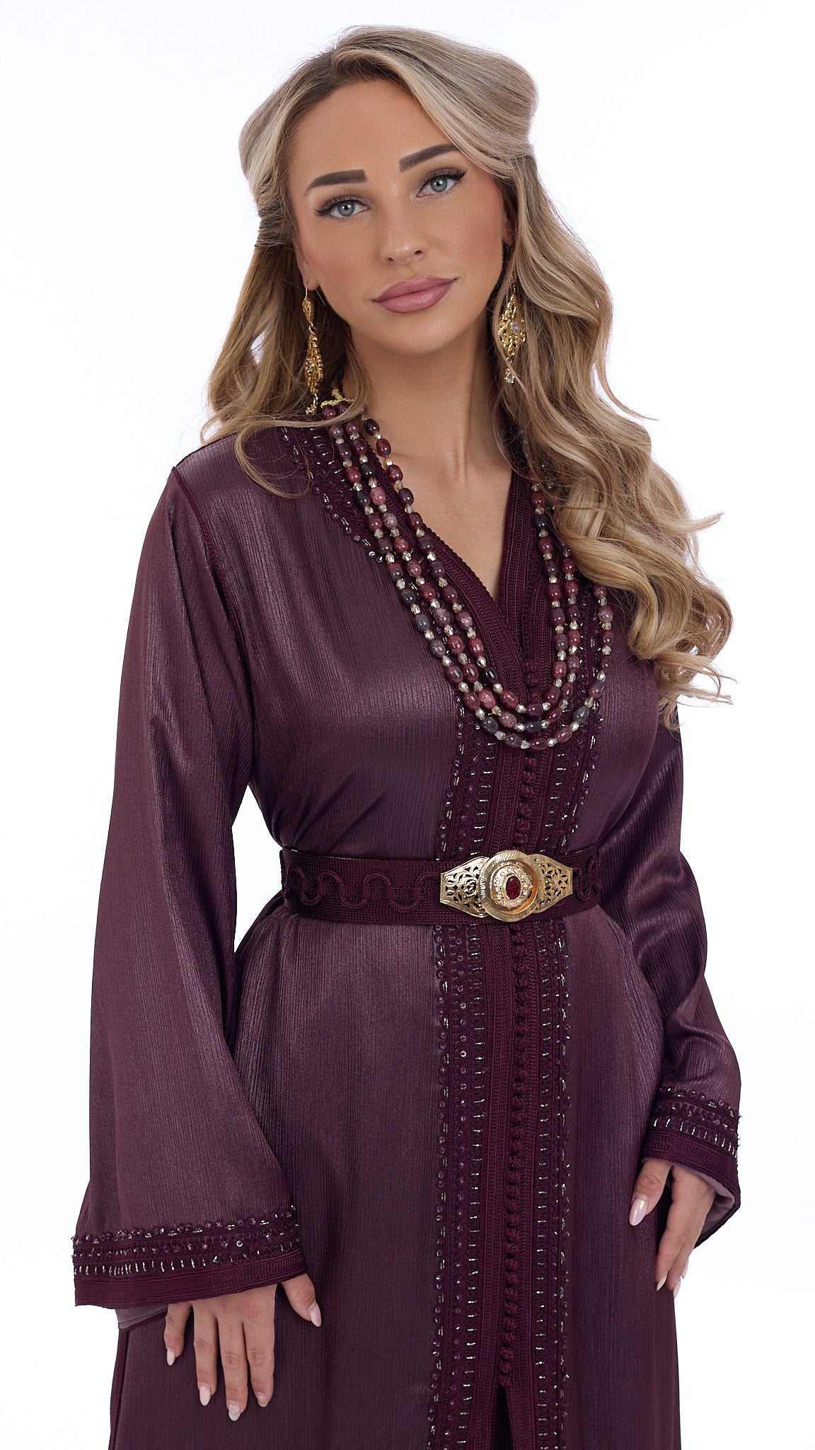 Caftan Lujain Pomegrante