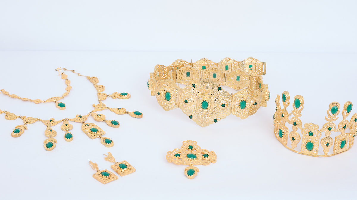 Bridal Accessories gold/darkgreen