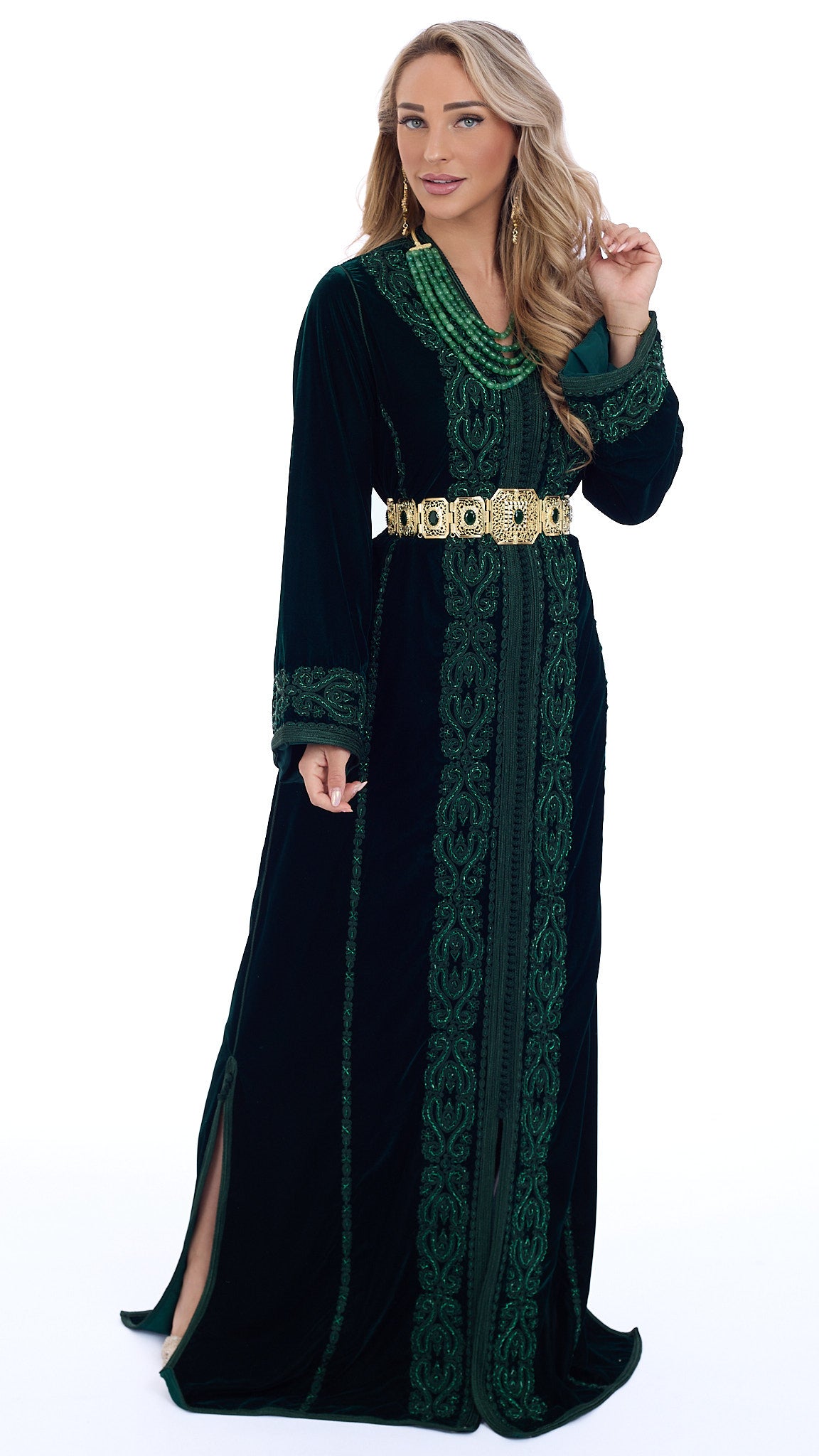 Caftan Dalia Darkgreen
