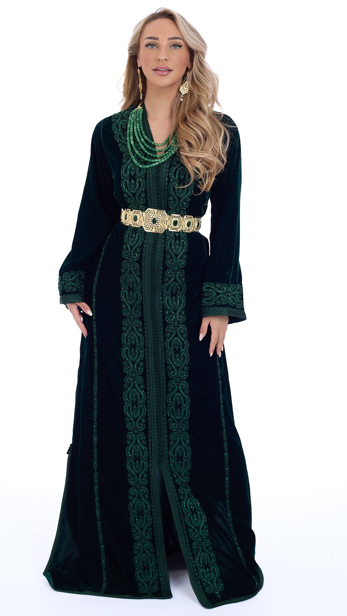 Caftan Dalia Darkgreen