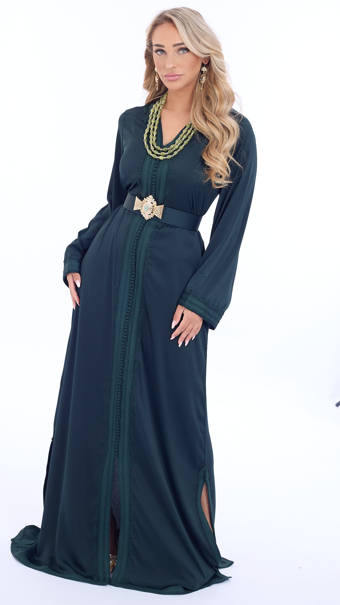 Caftan Riham Darkgreen