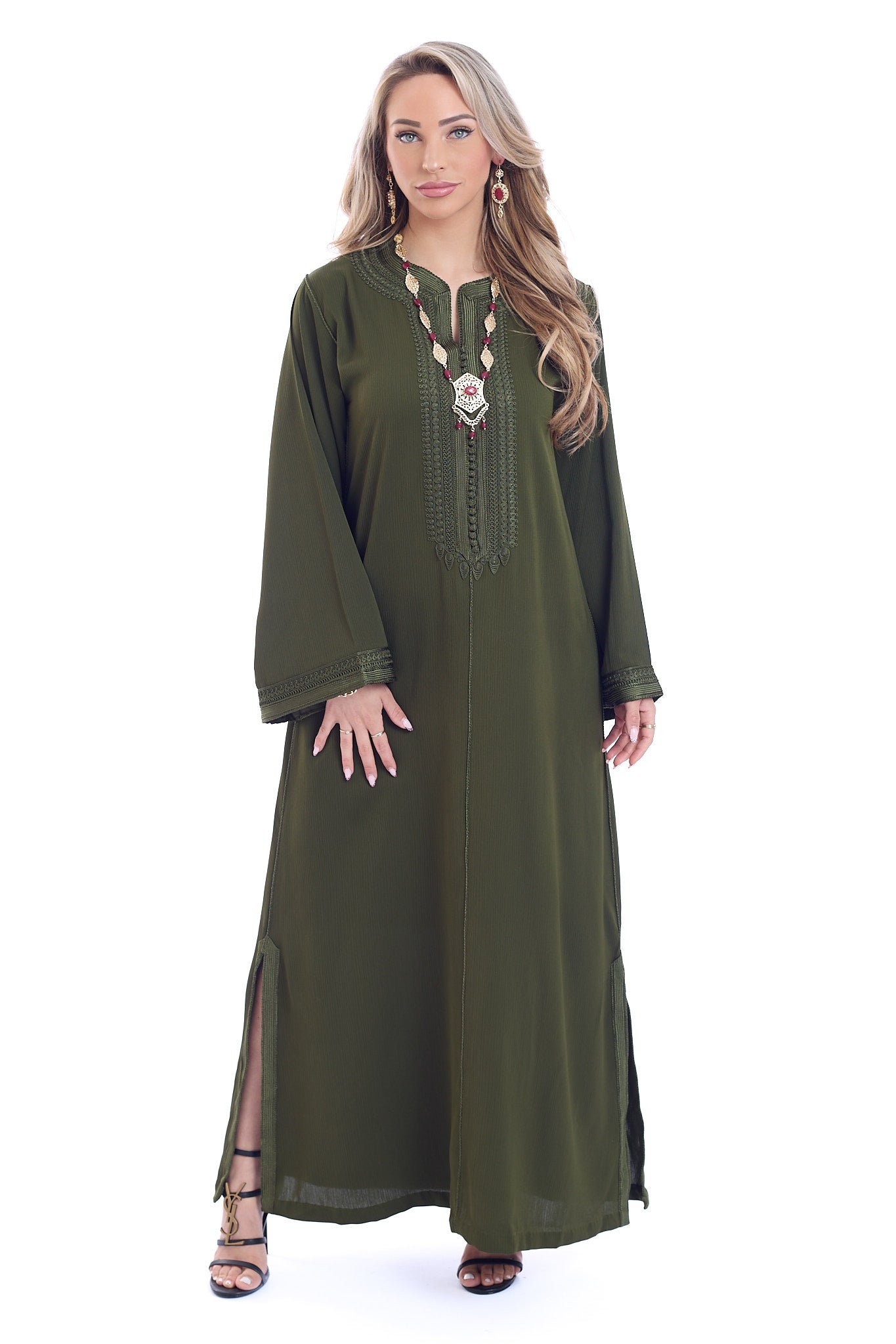 Caftan Sophie Olivegreen
