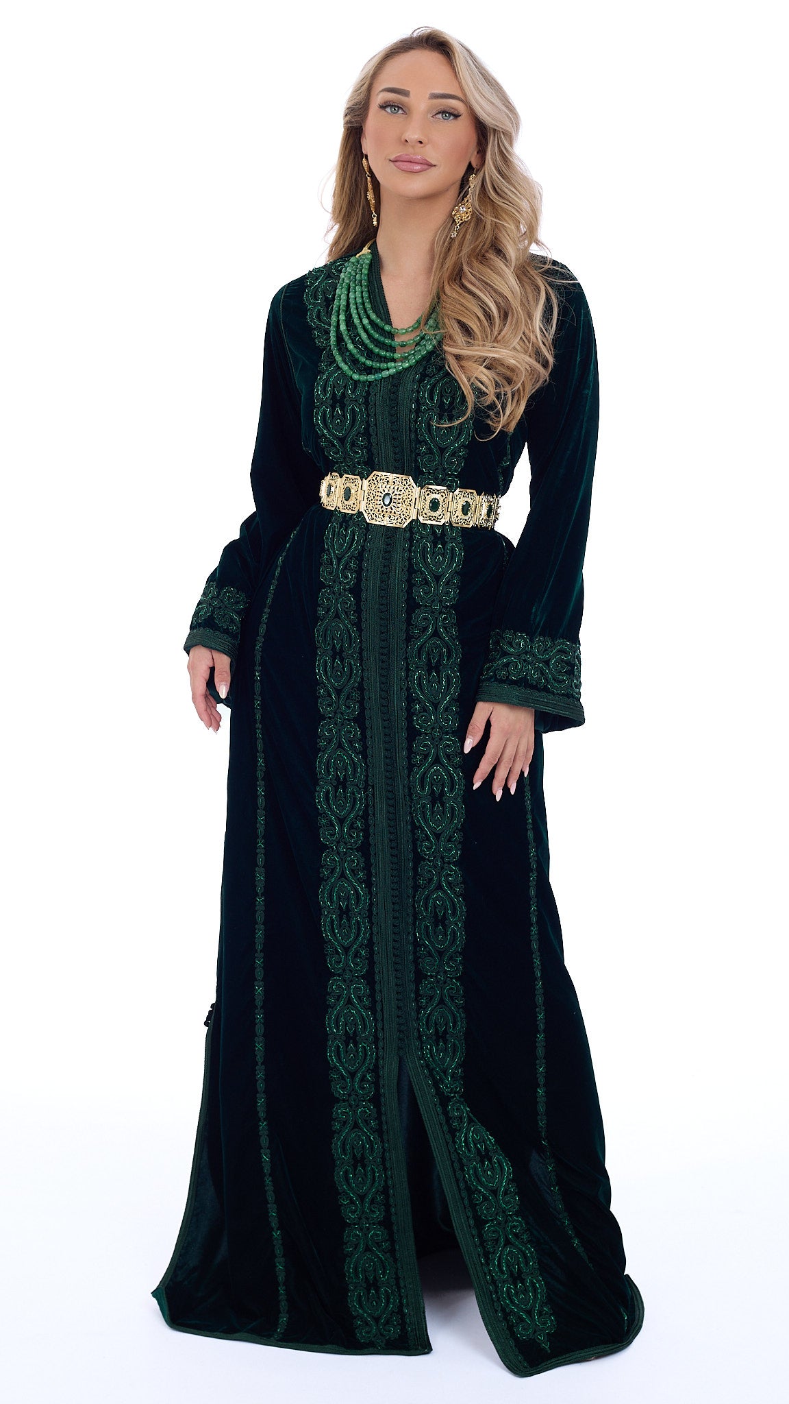 Caftan Dalia Darkgreen