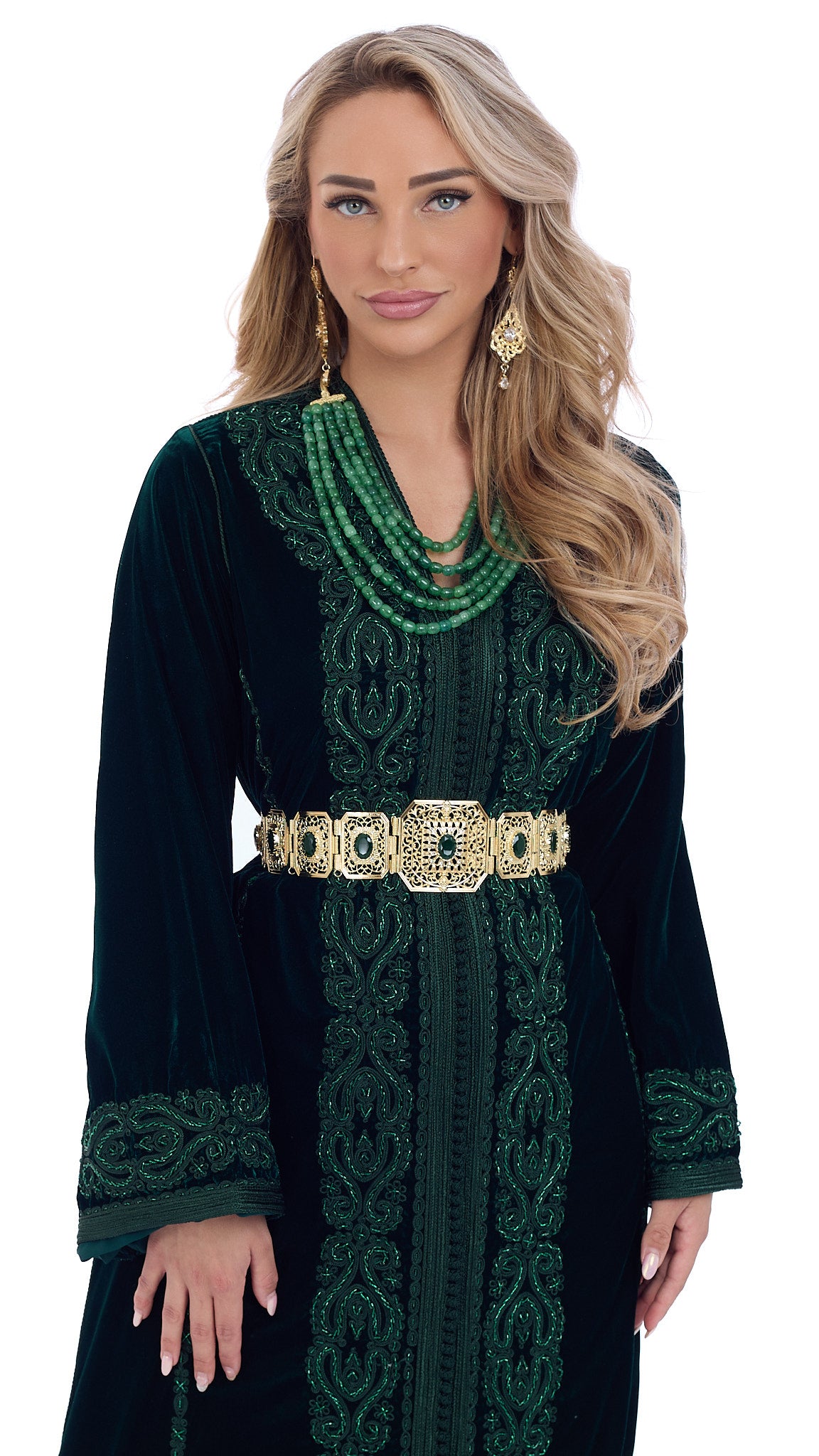 Caftan Dalia Darkgreen
