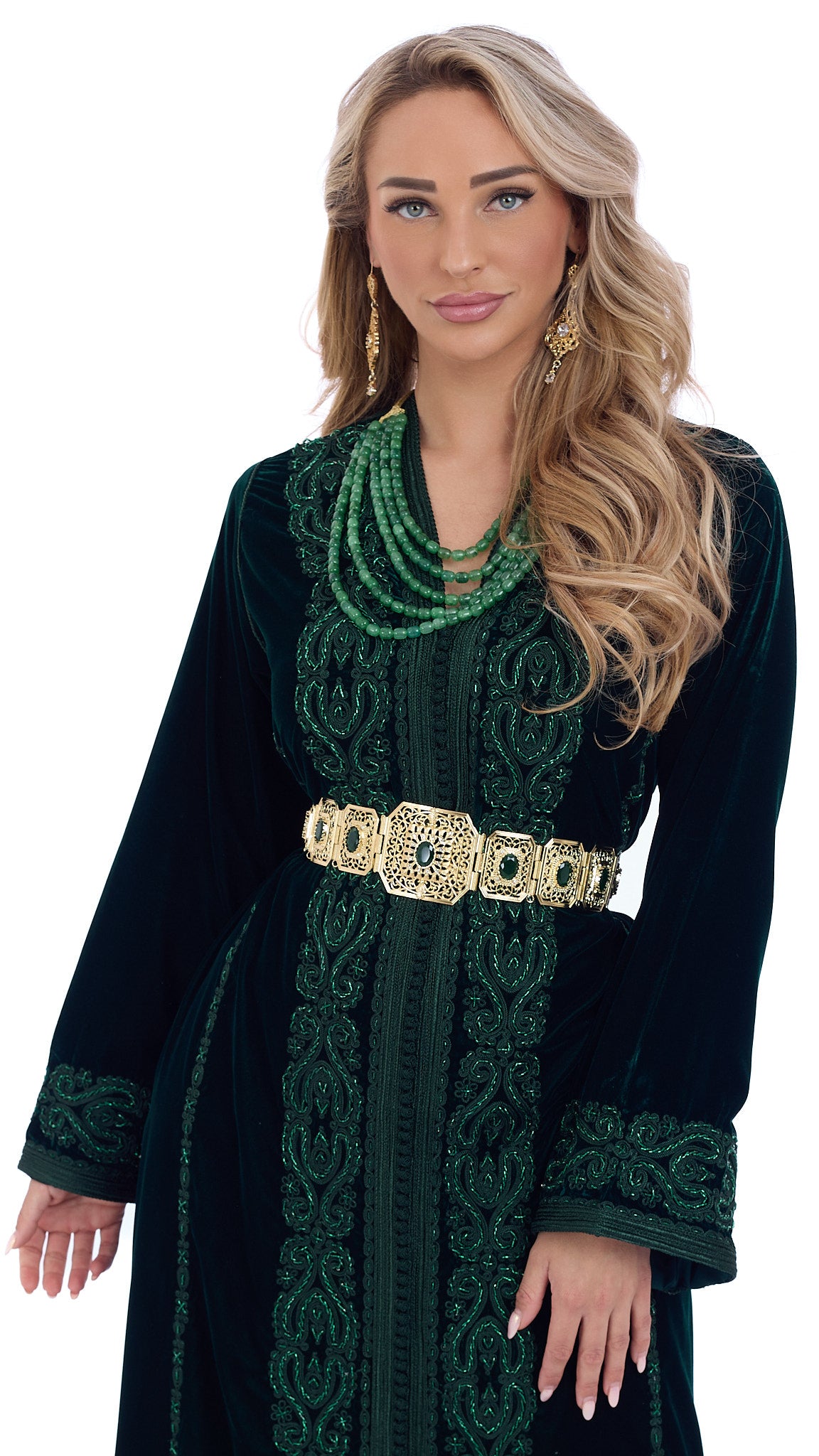 Caftan Dalia Darkgreen