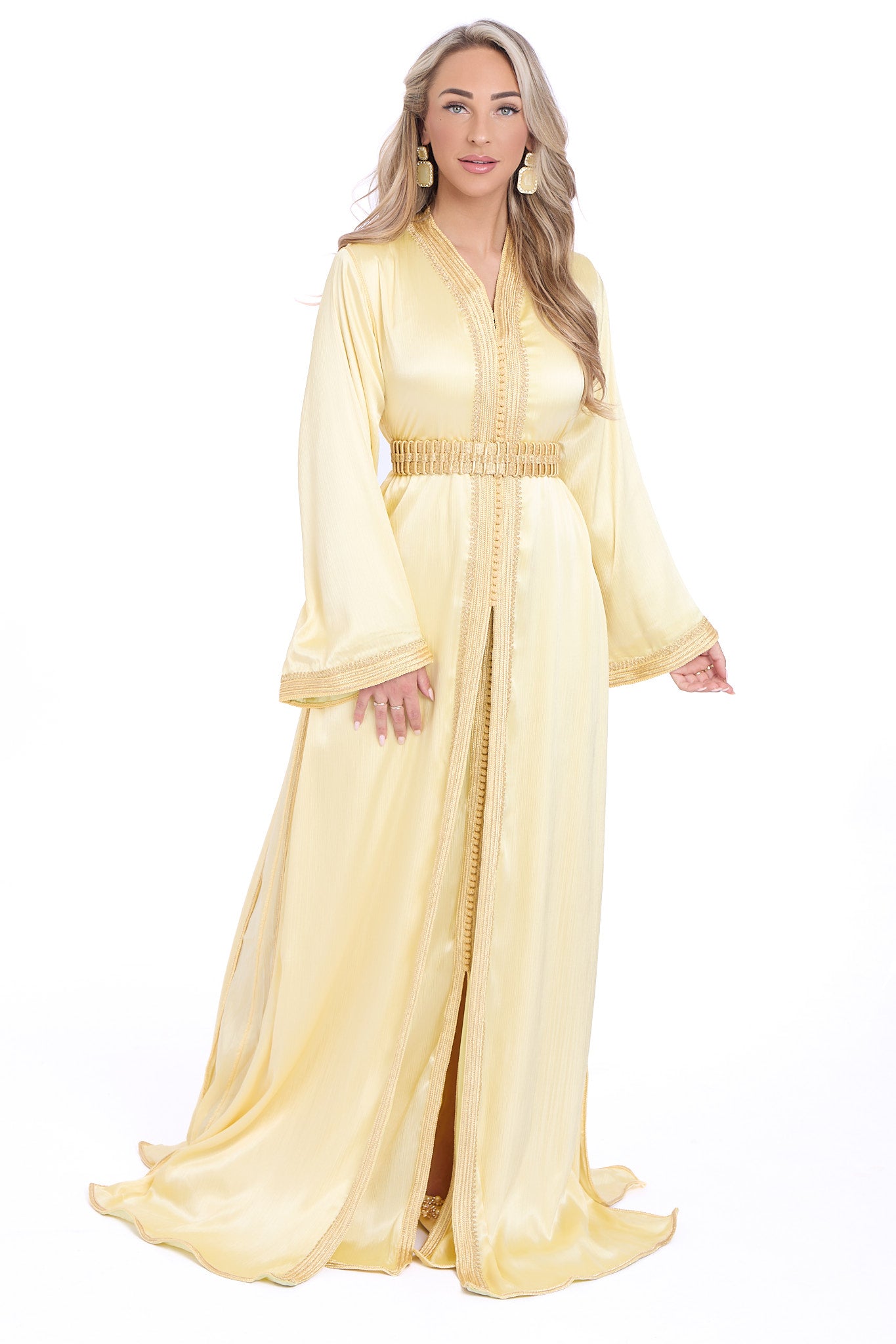 Caftan Chaimae Butter Yellow