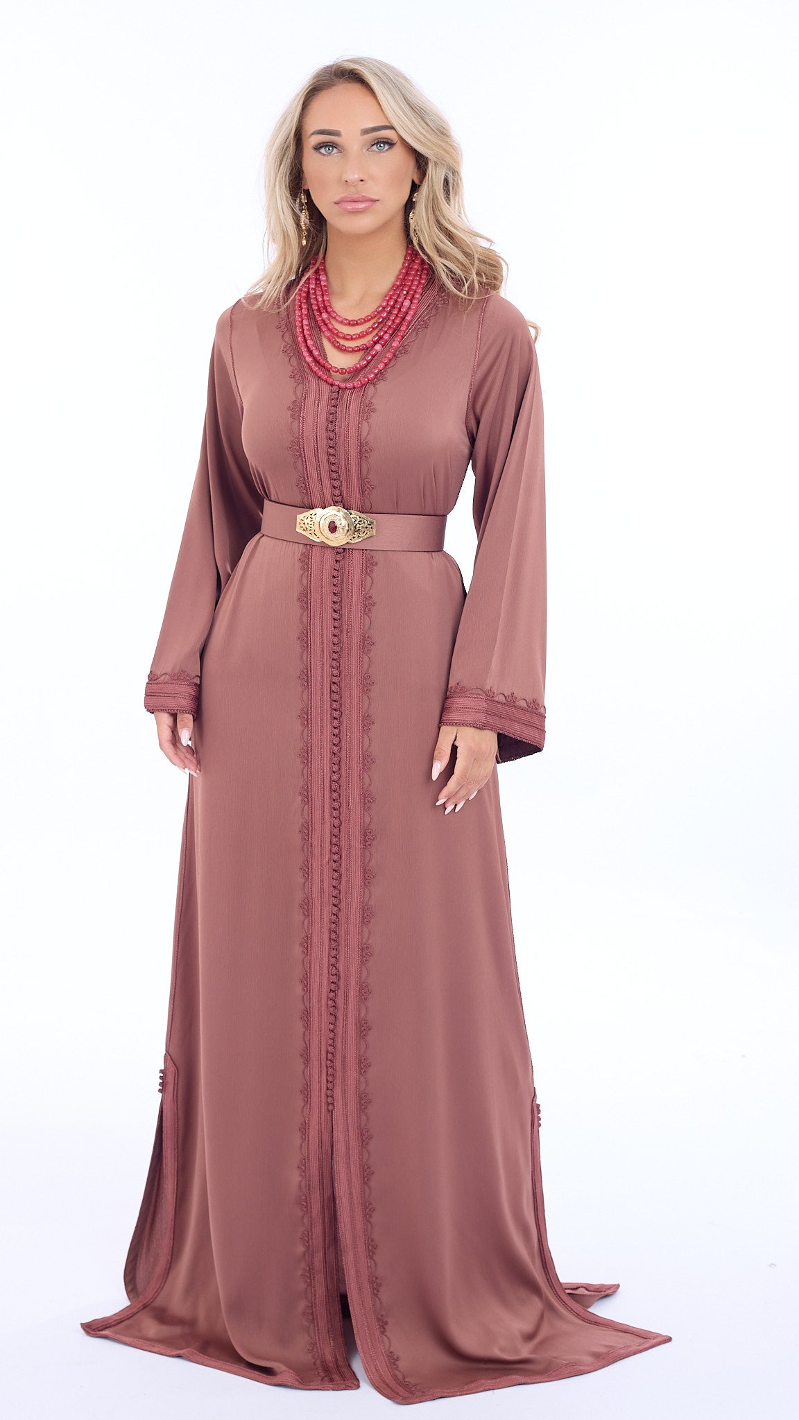 Caftan Riham Candy Pink