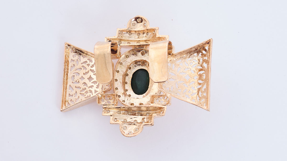 Belt Broch Yong Gold/Darkgreen