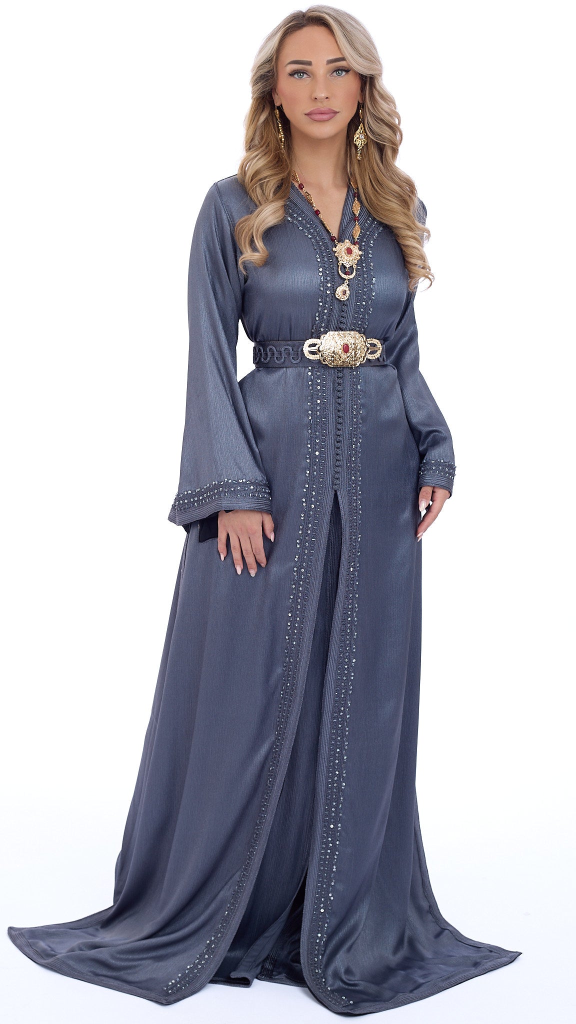 Caftan Lujain Anthracite gray