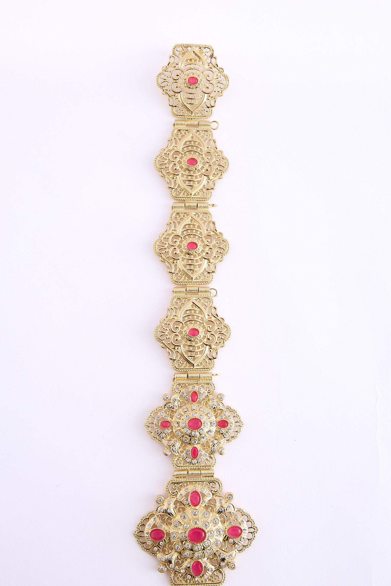 Yon Gold/Fuchsia Belt