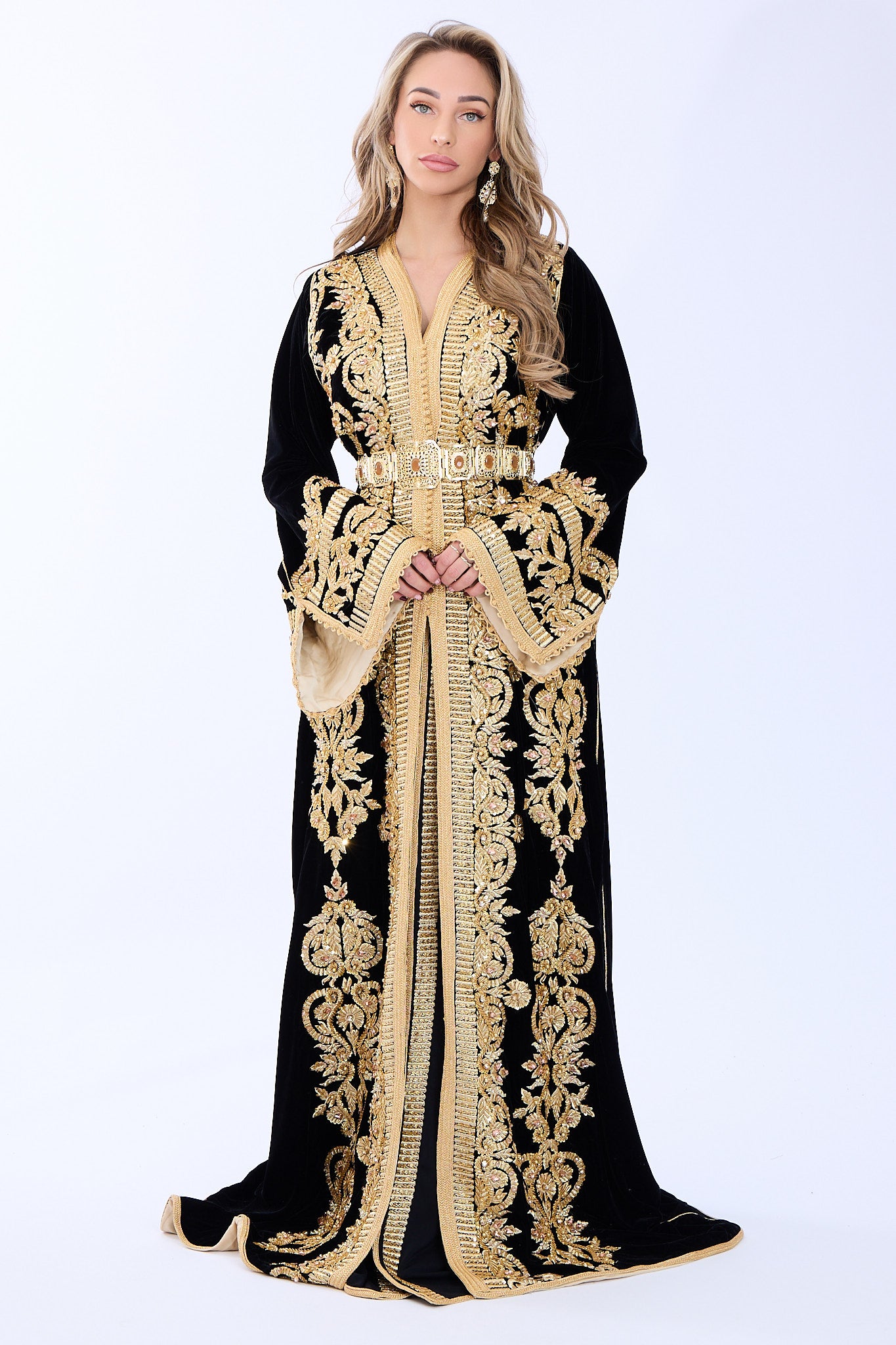 Exclusieve Caftan Haya Black