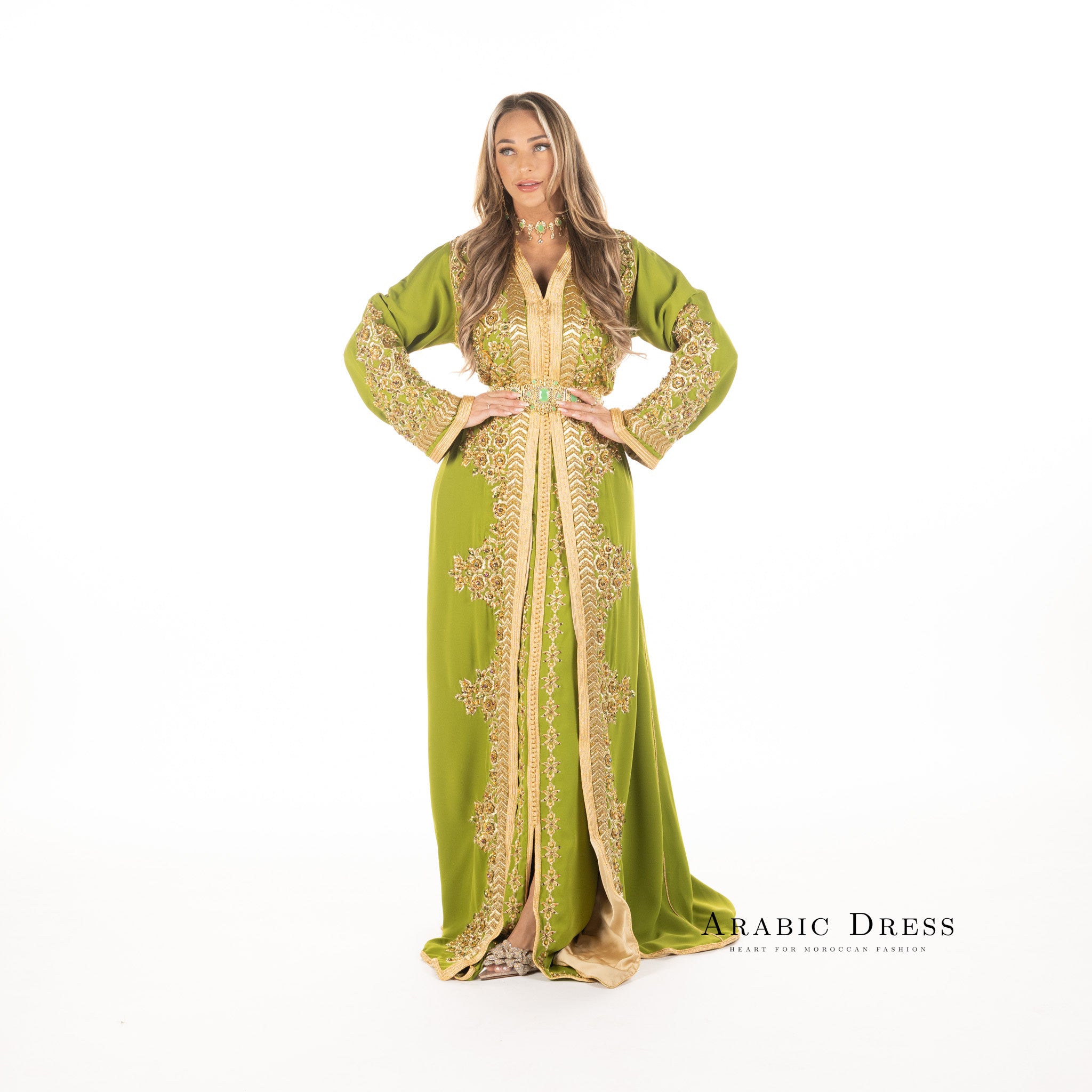 Caftan Nisa Darkolivegreen