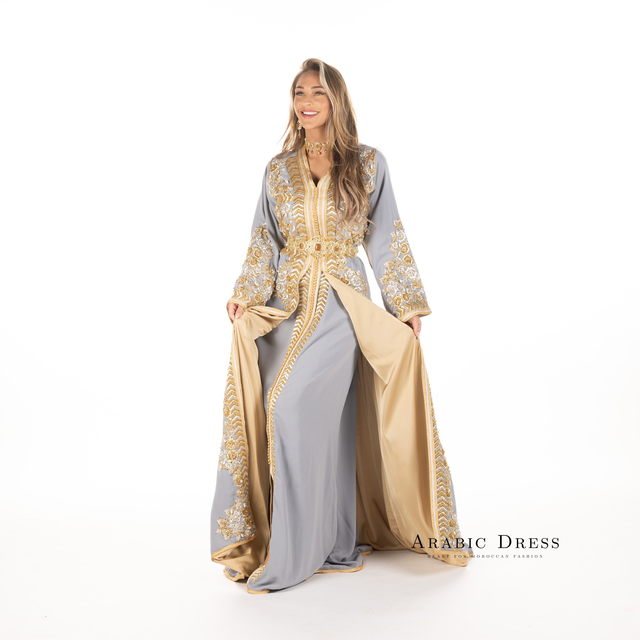 Caftan Nisa Gray