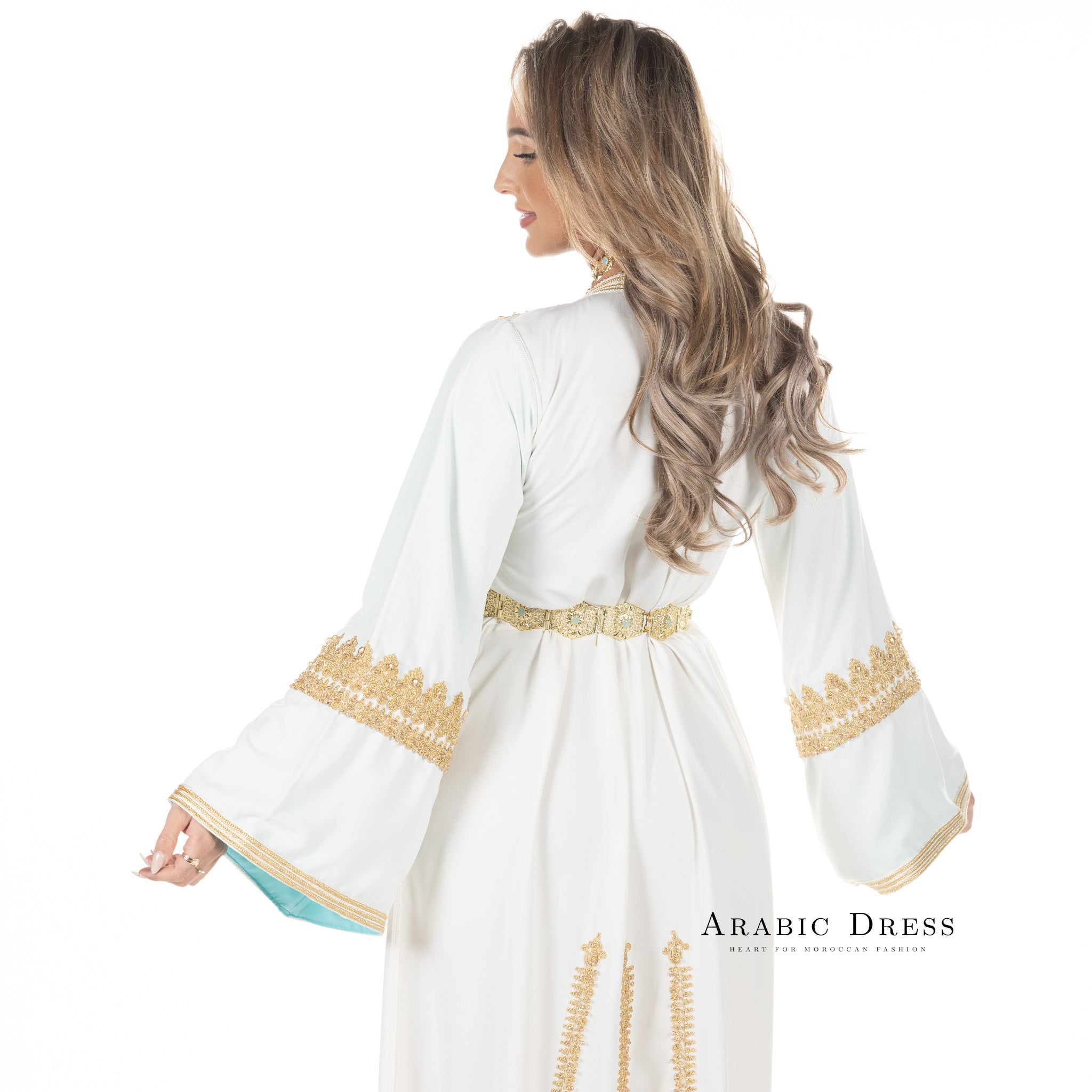 Caftan Manar  Brokenwhite