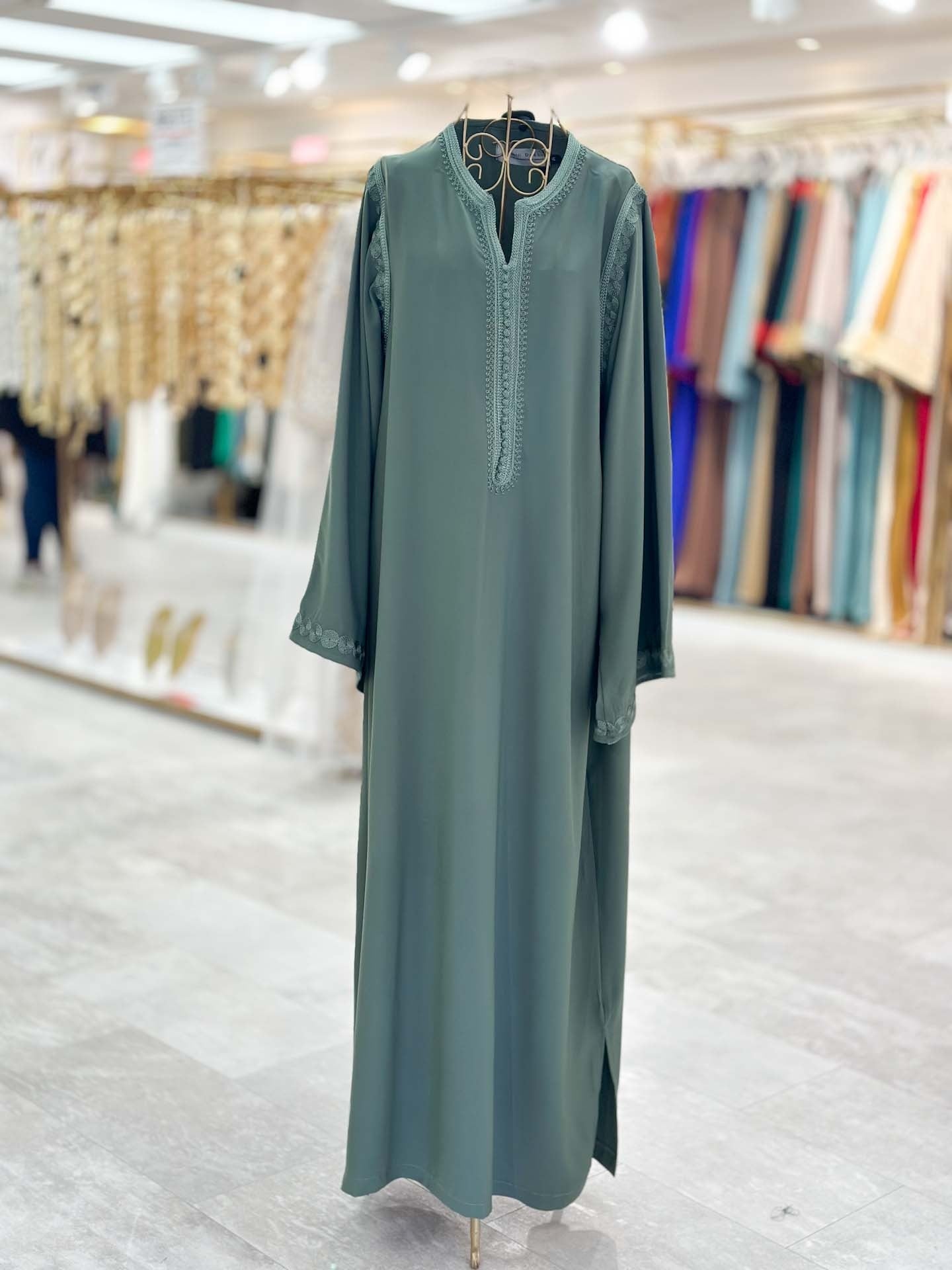Caftan Safiya Darkseagreen