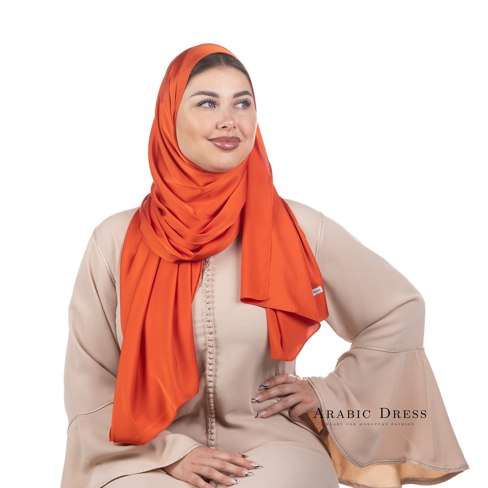 Hijab Lussi Satin Orange