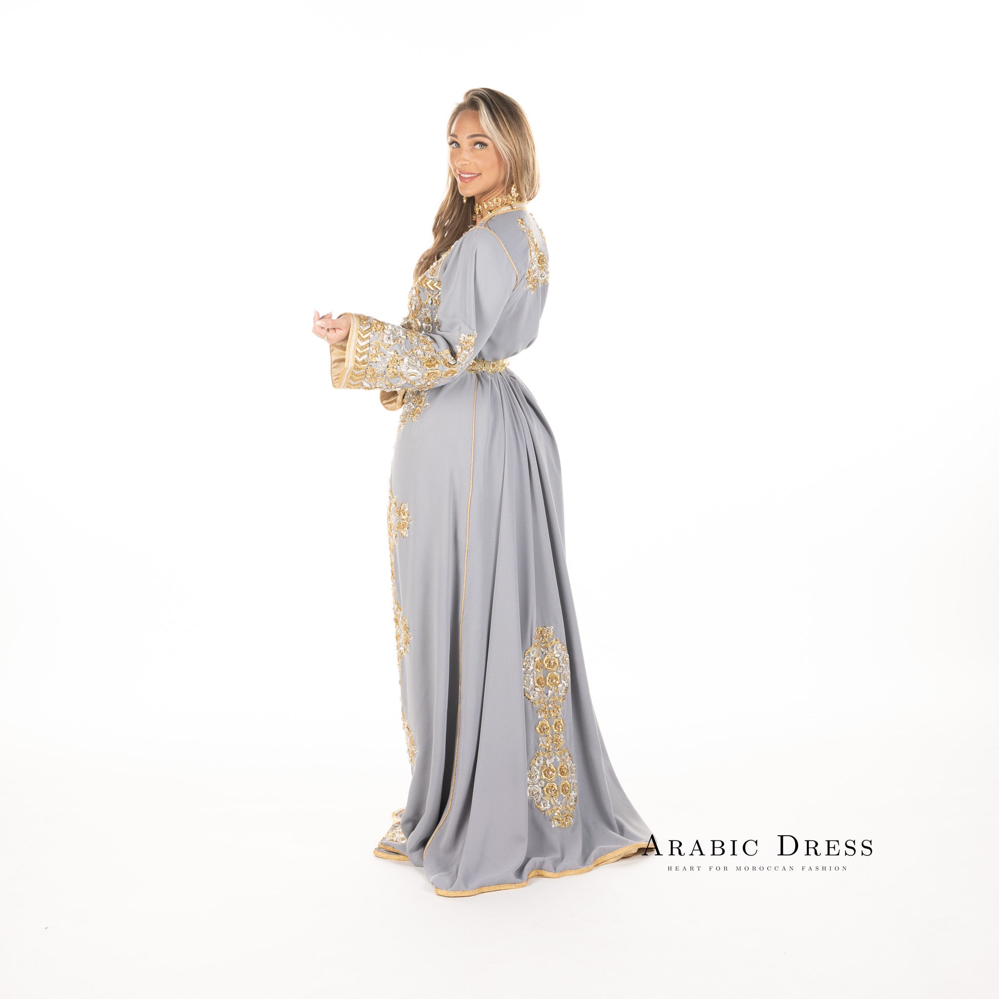Caftan Nisa Gray