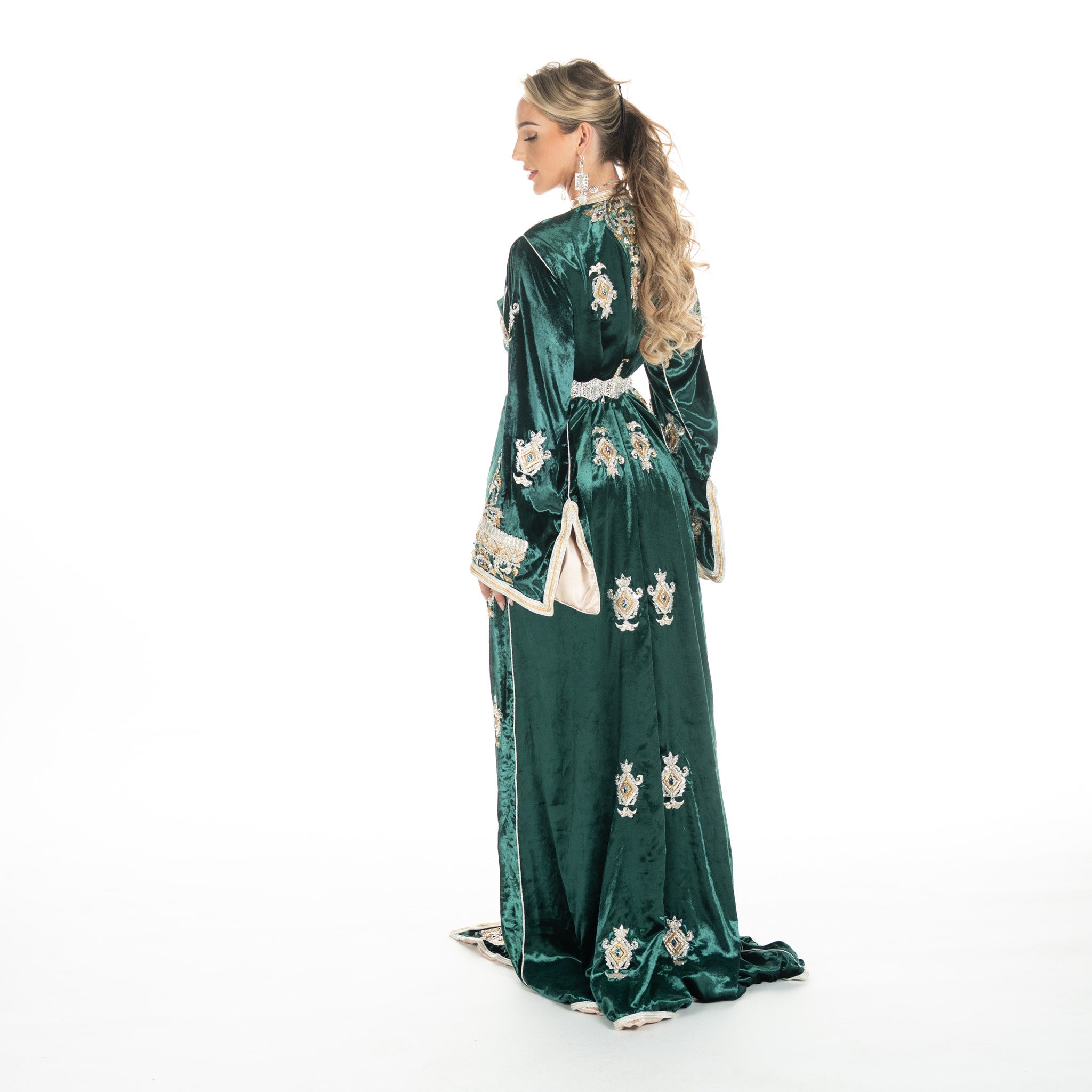 Exclusieve Caftan Aleena Darkgreen