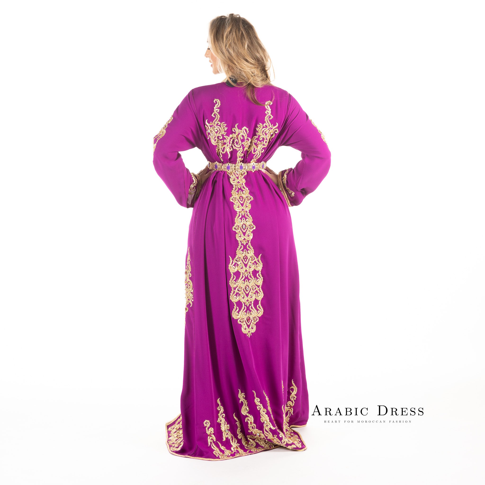 Caftan razane magenta