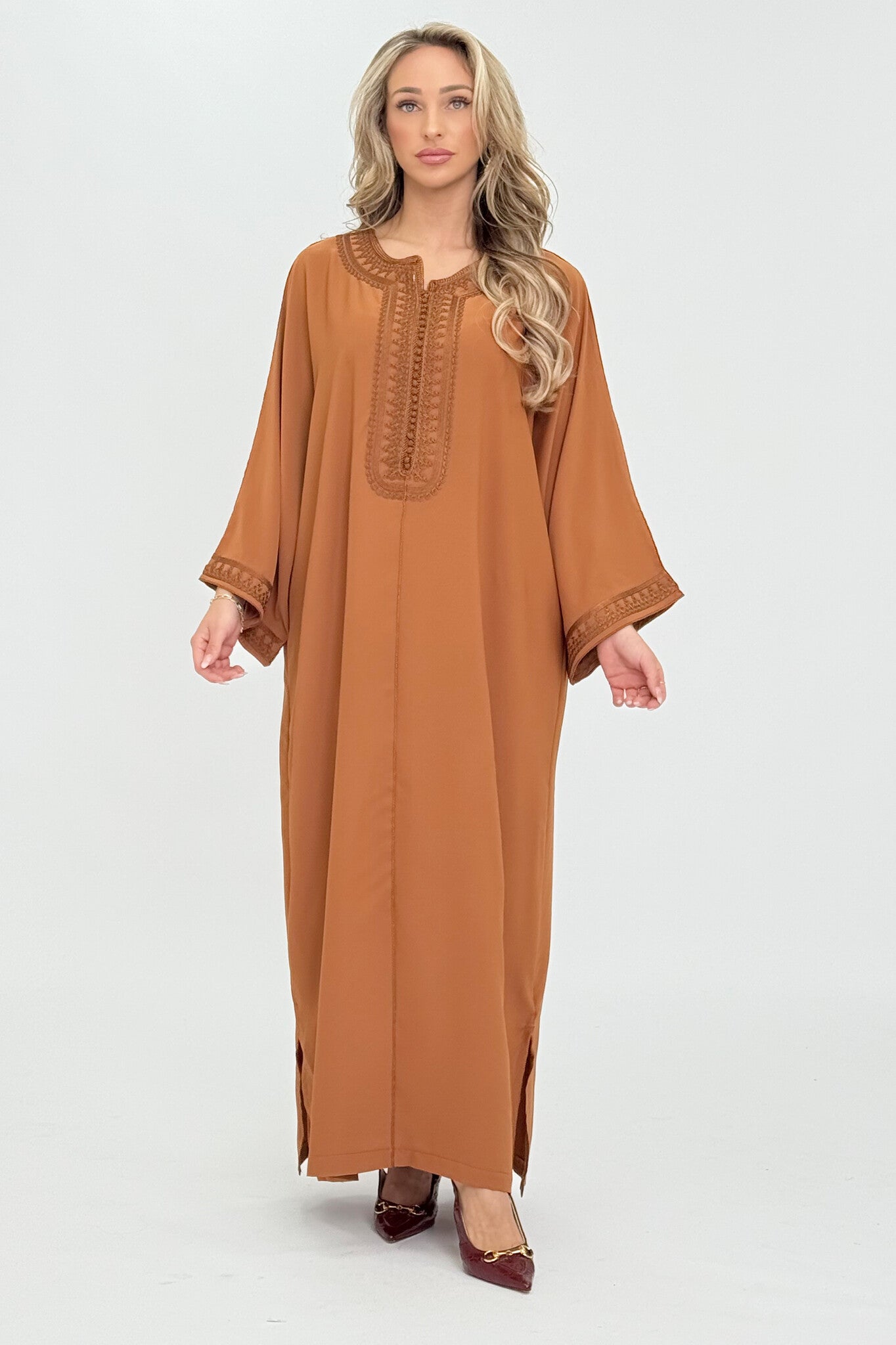 Caftan Nora Coffee Brown