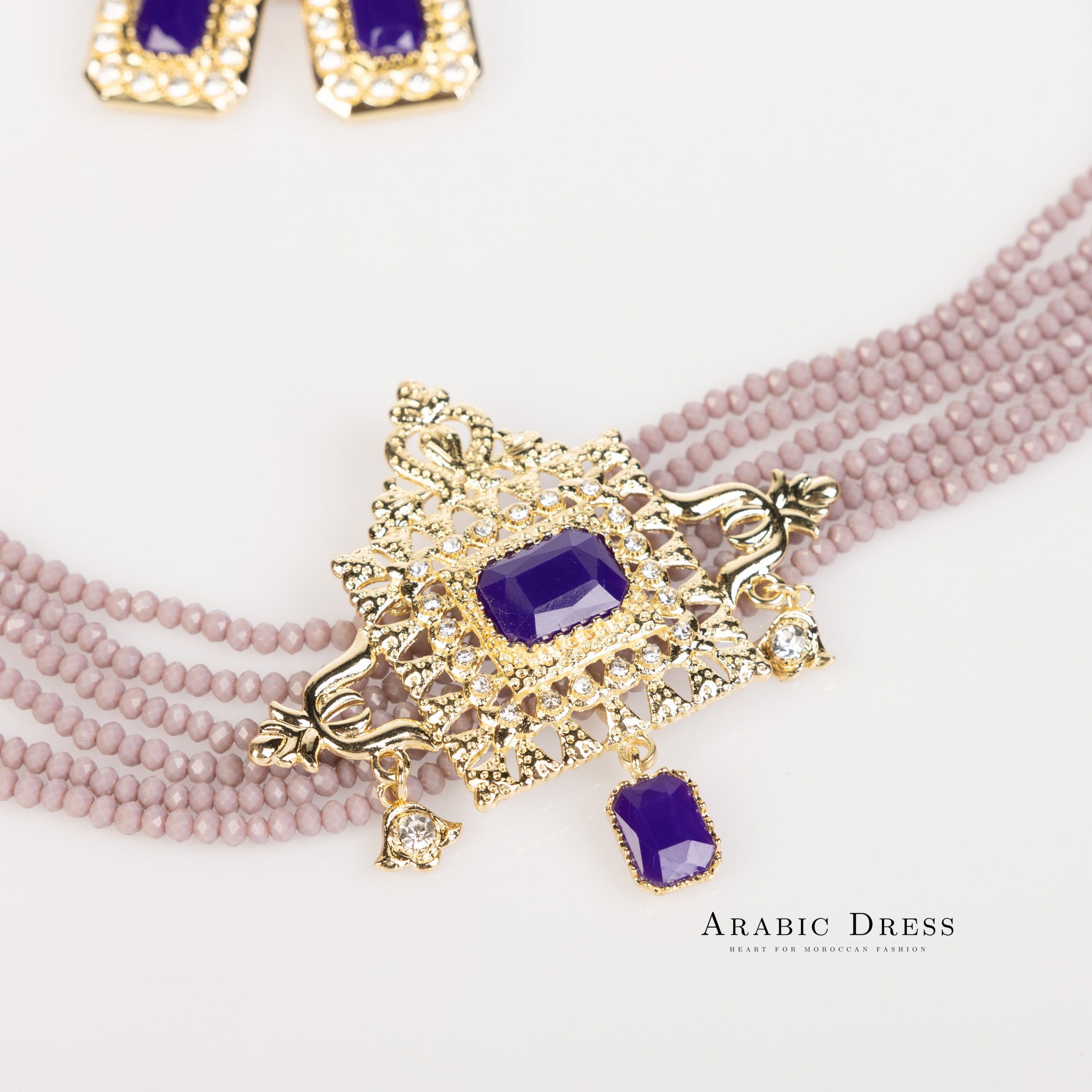 Purple Youra Necklace set
