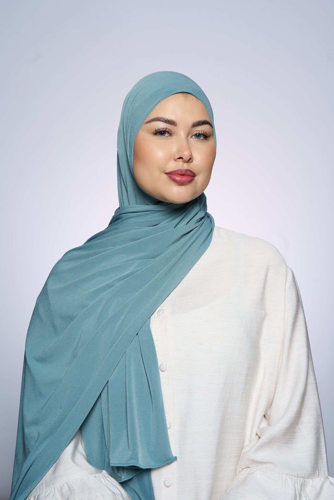 Premium Jersey Hijab Fin -  Stone