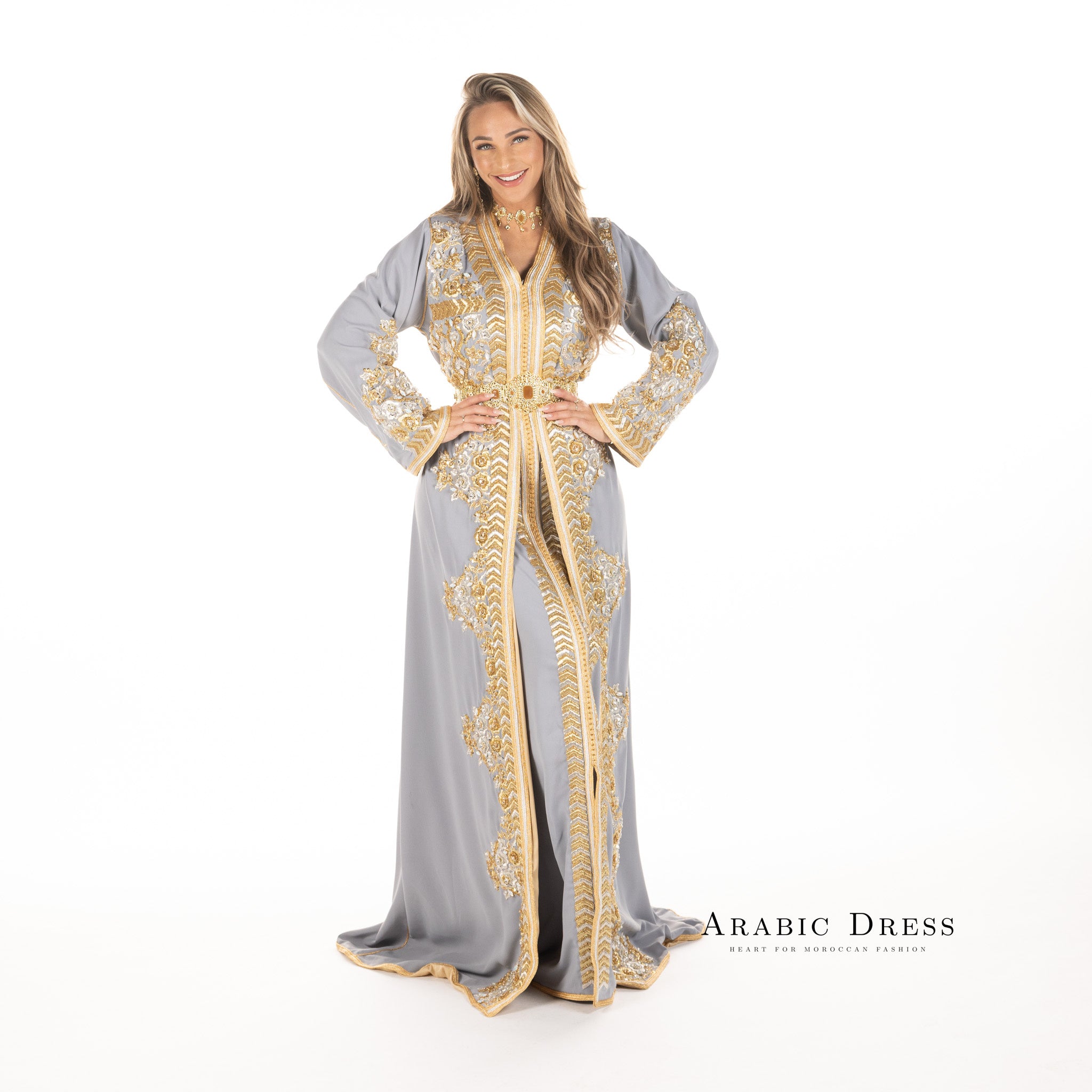 Caftan Nisa Gray