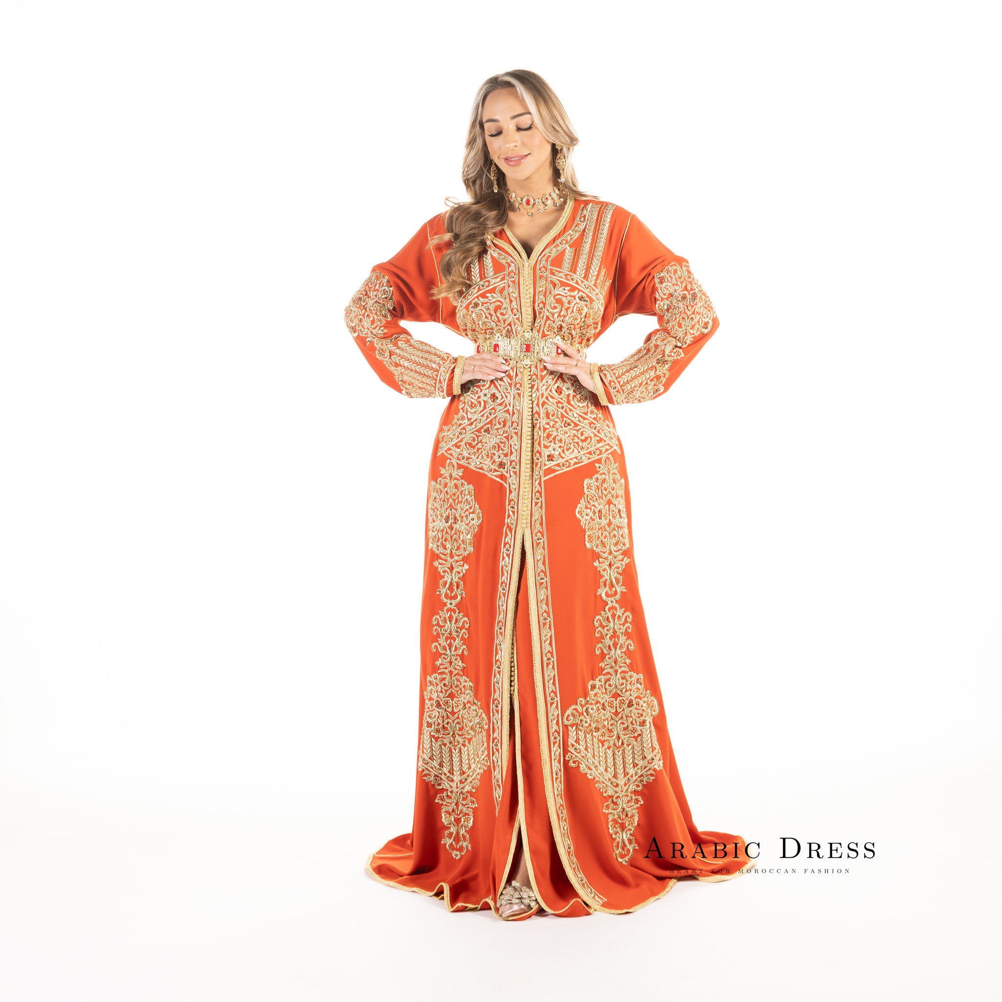 Caftan yusrat orange