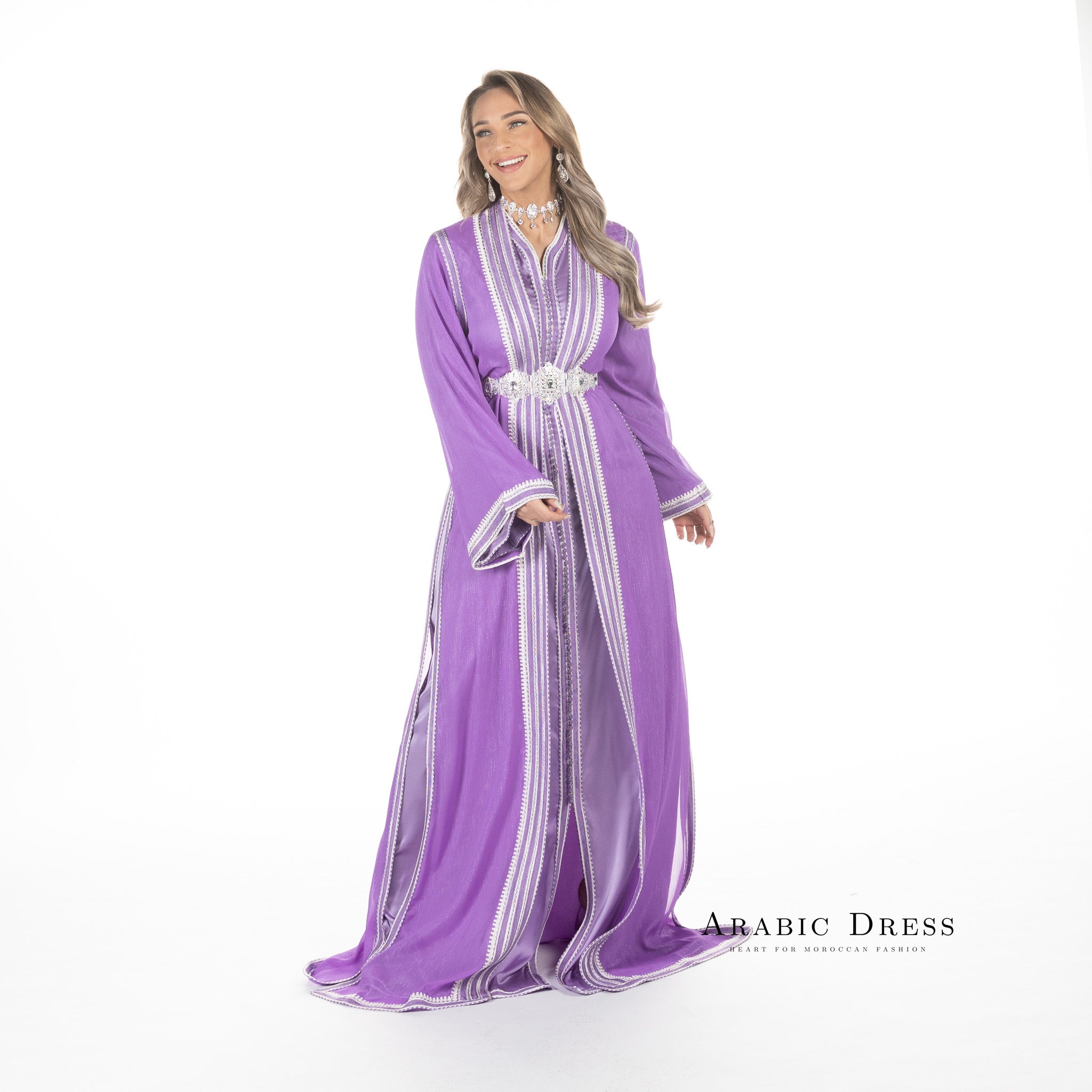 Caftan Hiba Thistle