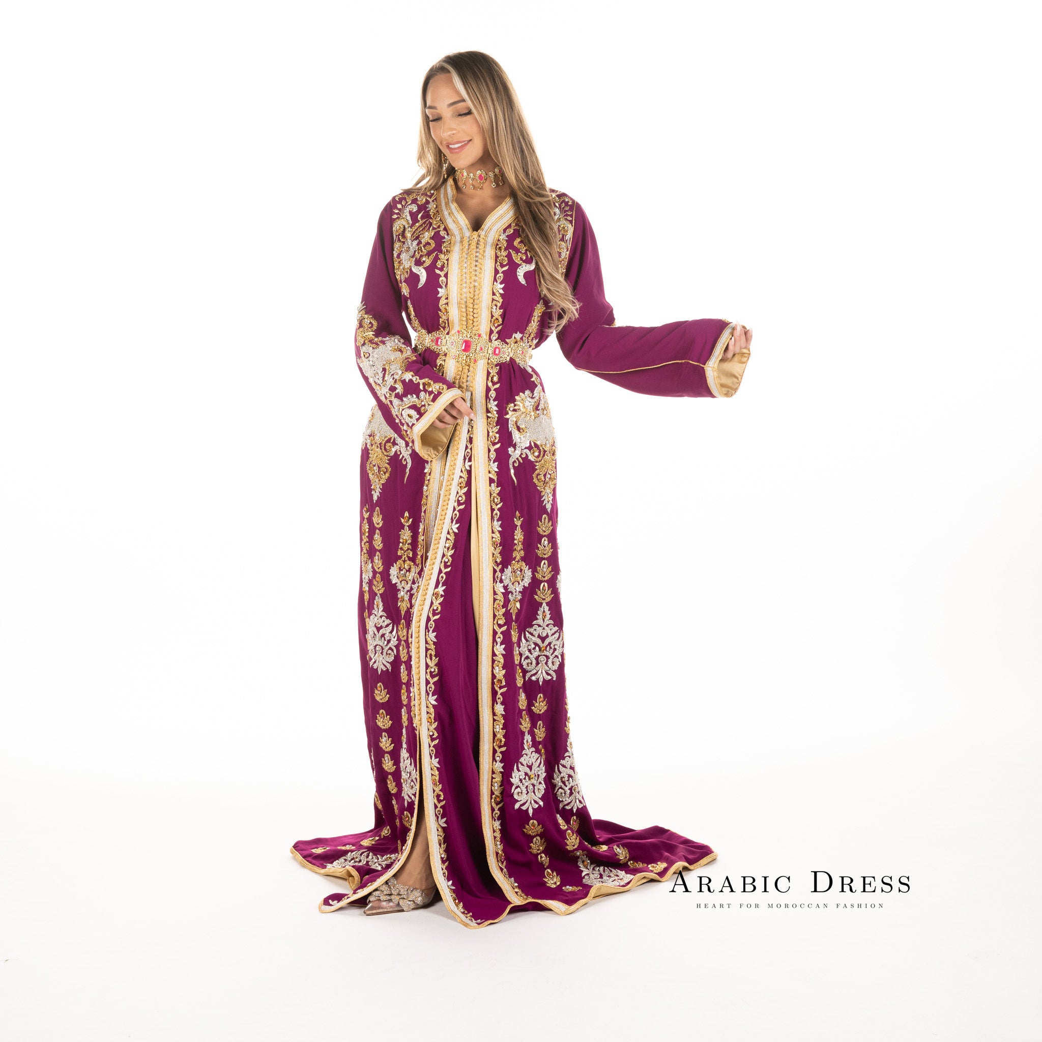 Caftan Louiza Magenta
