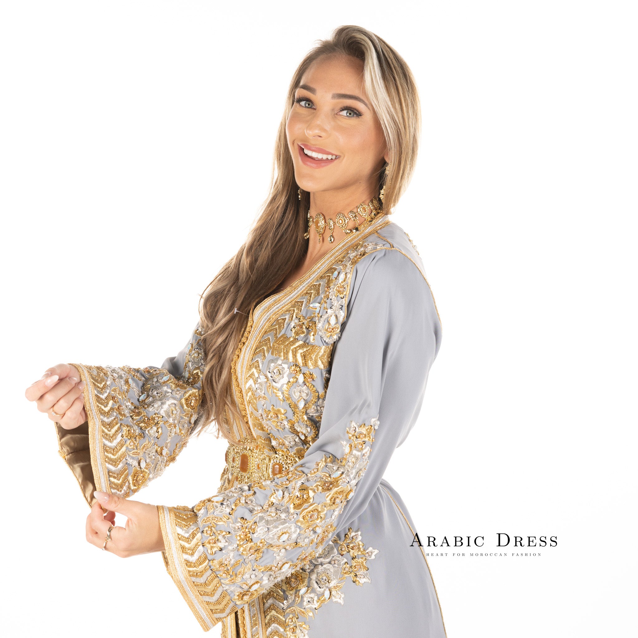 Caftan Nisa Gray