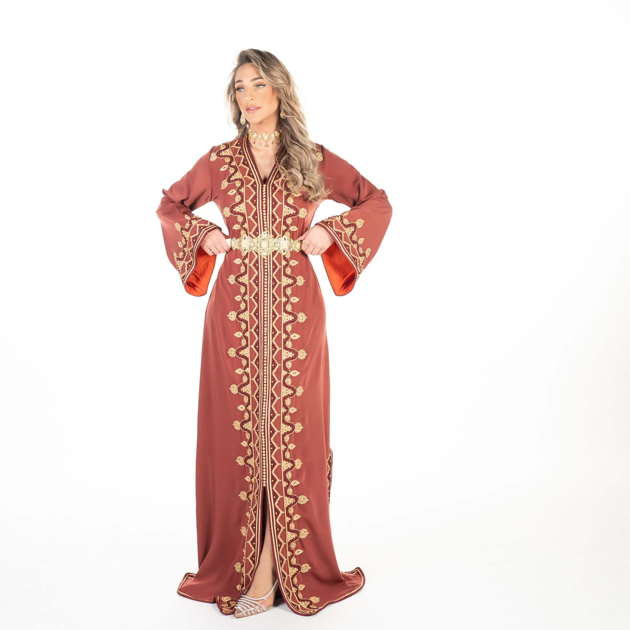 Caftan Sarina Dark Orange