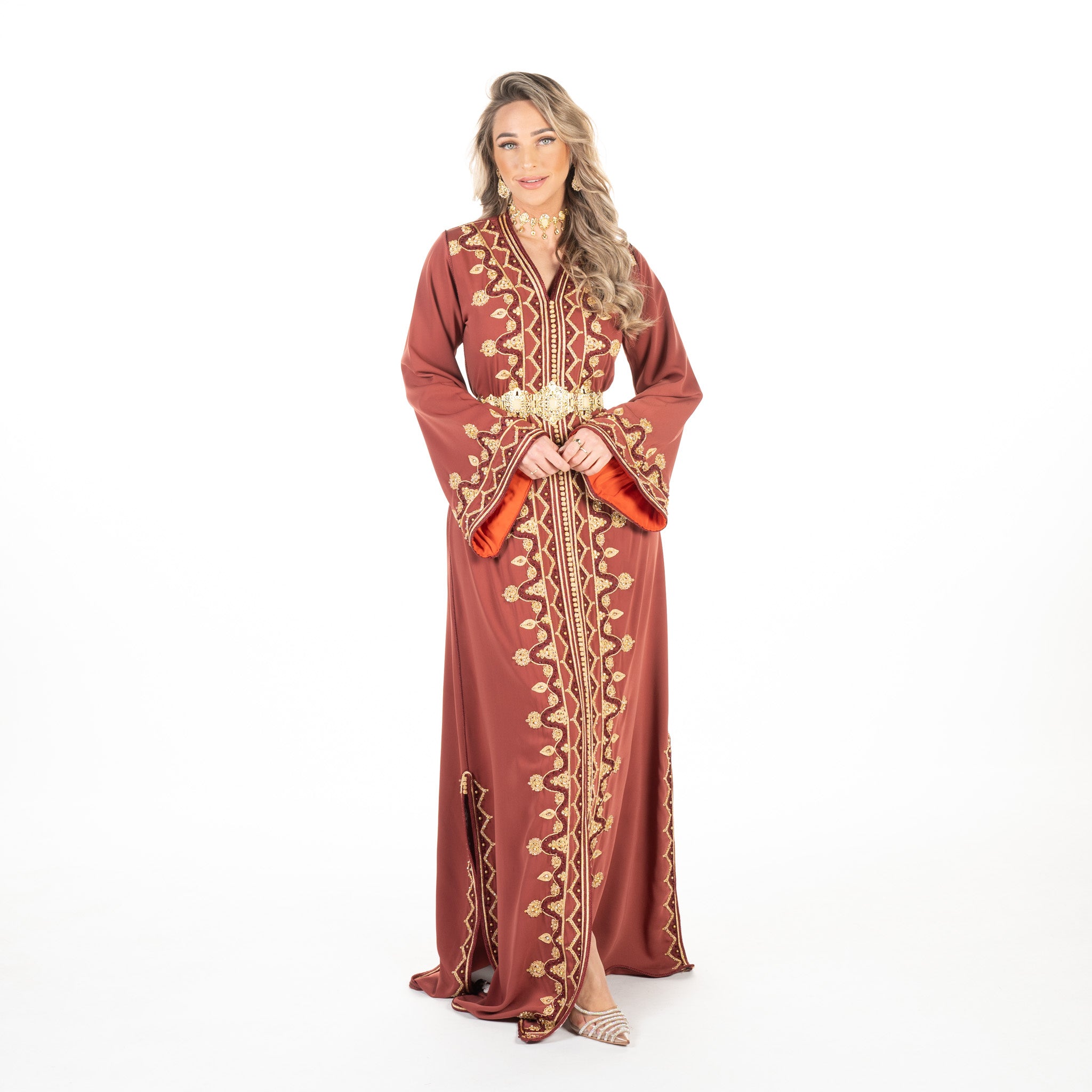 Caftan Sarina Dark Orange