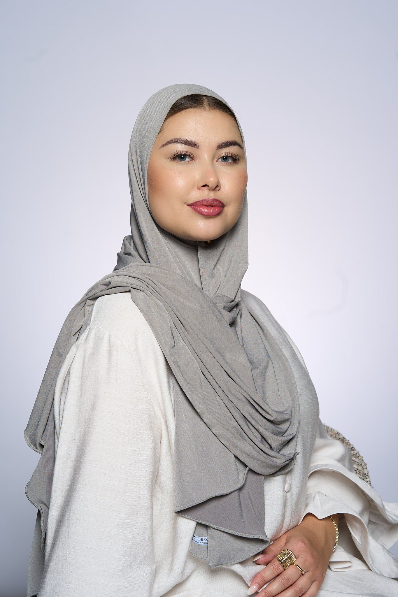 Premium Jersey Hijab Fin -  Tin