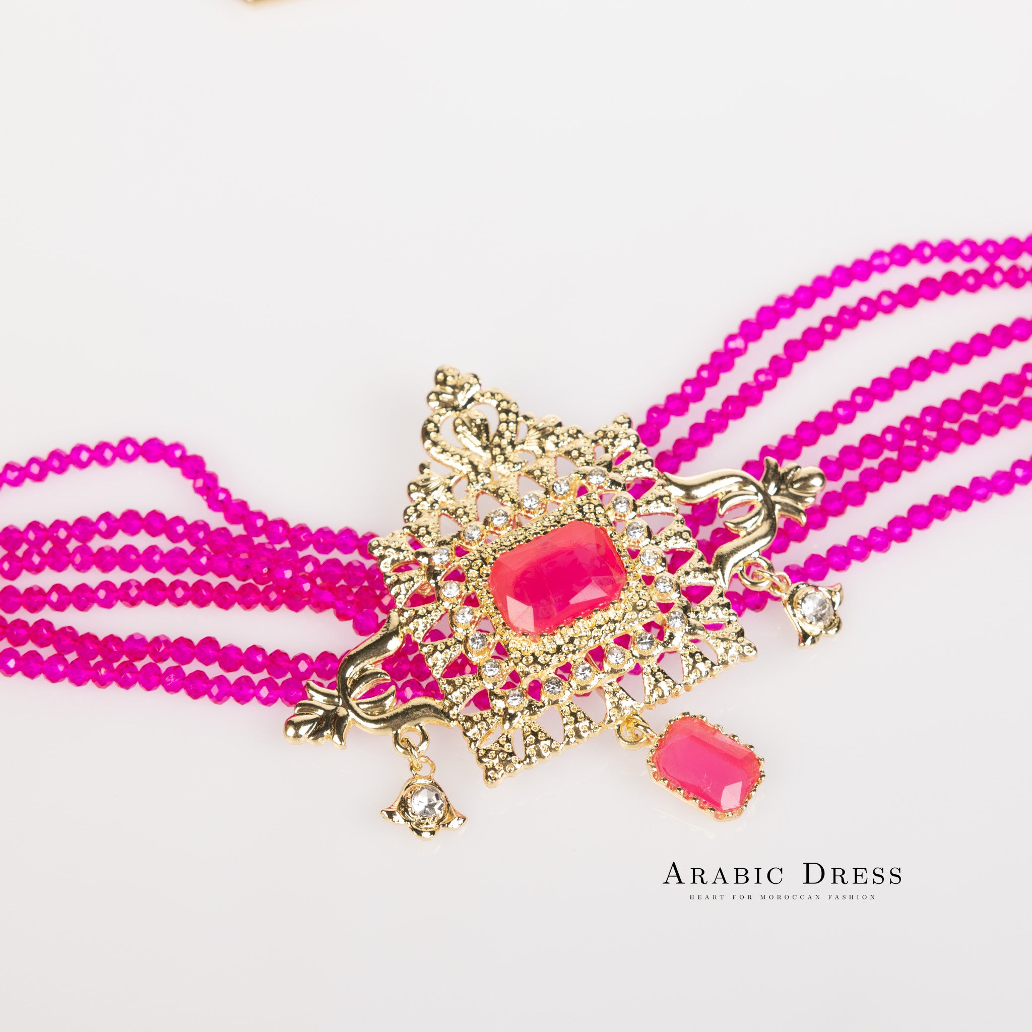 Fuchsia Youra Necklace set