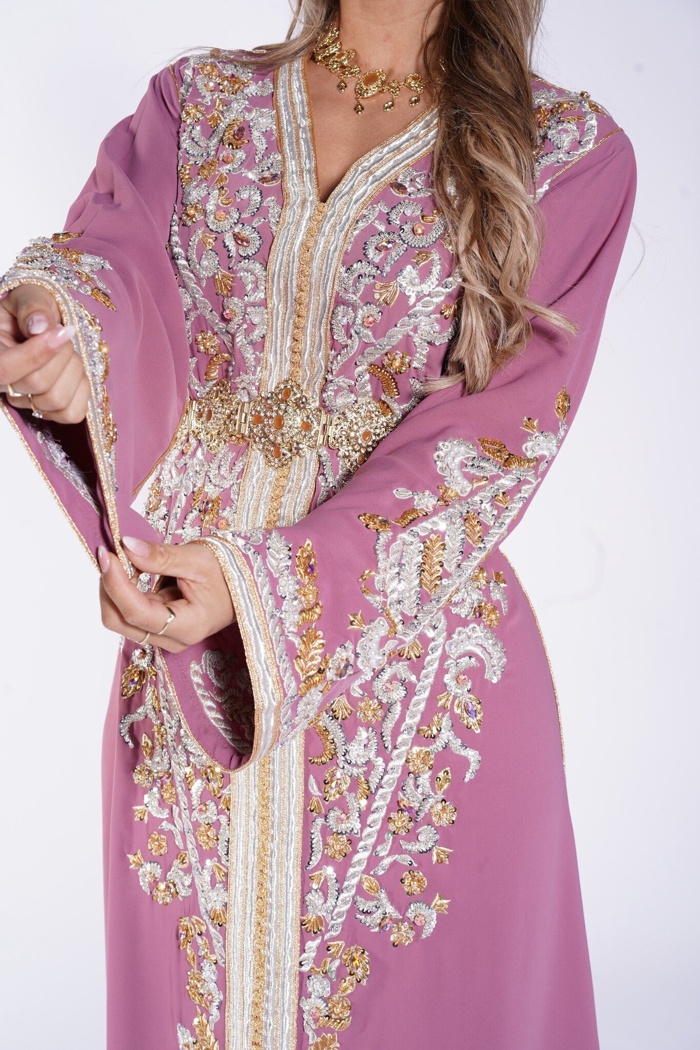 Caftan Ayanna Paleviolet pink