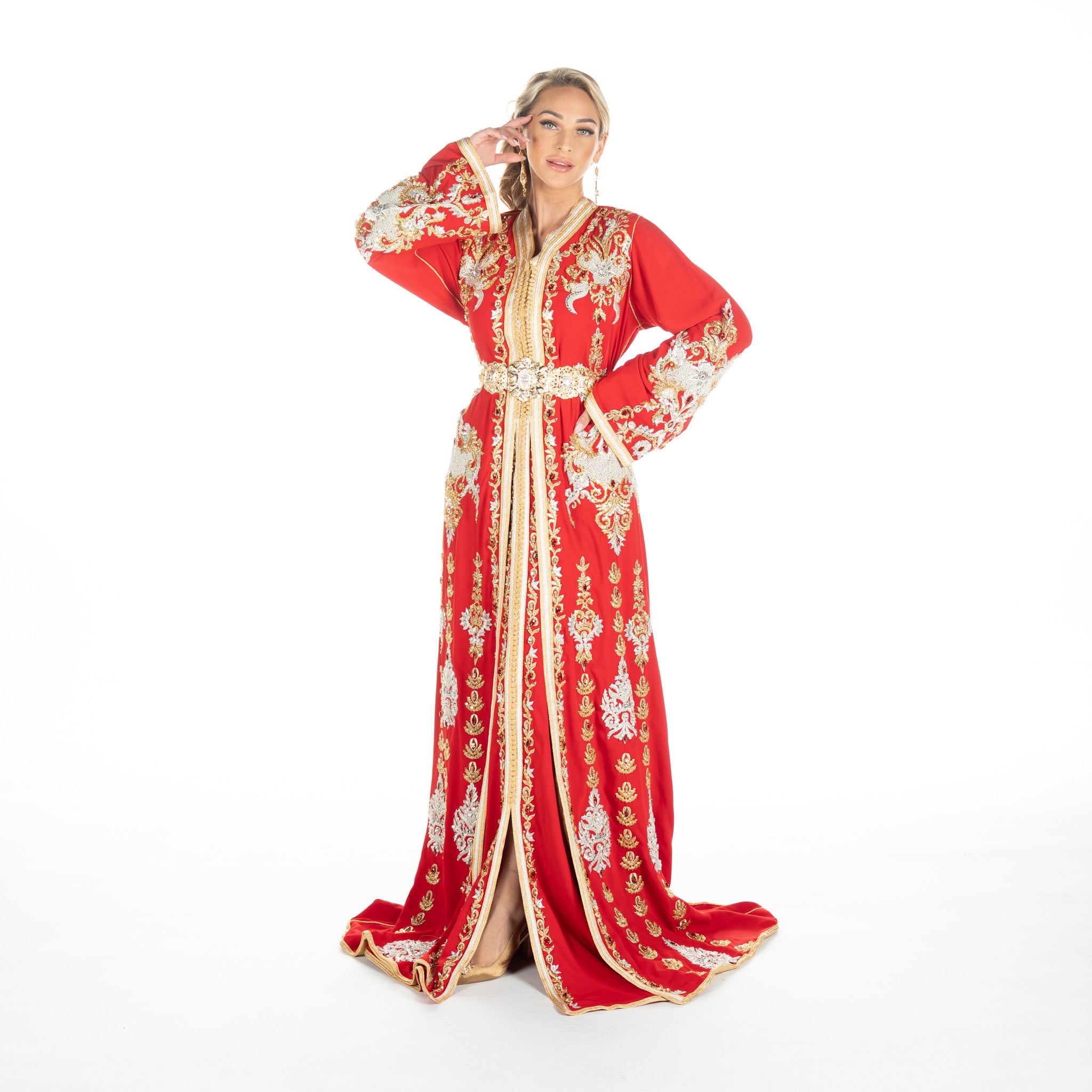 Exclusieve Caftan Nour Red