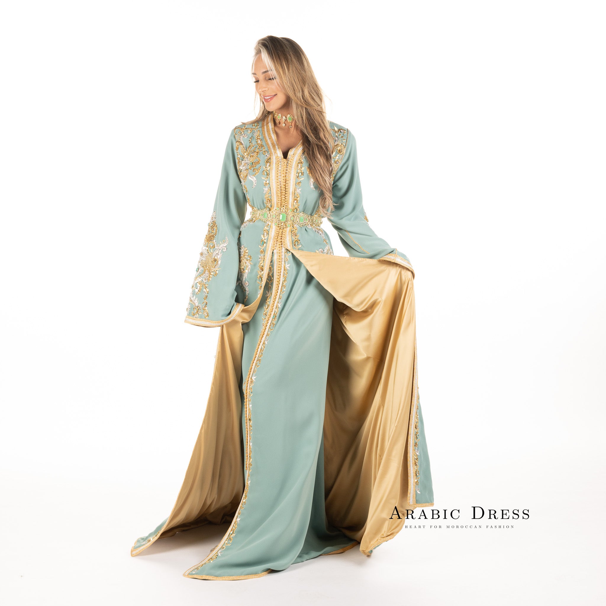 Caftan Louiza Turquiose