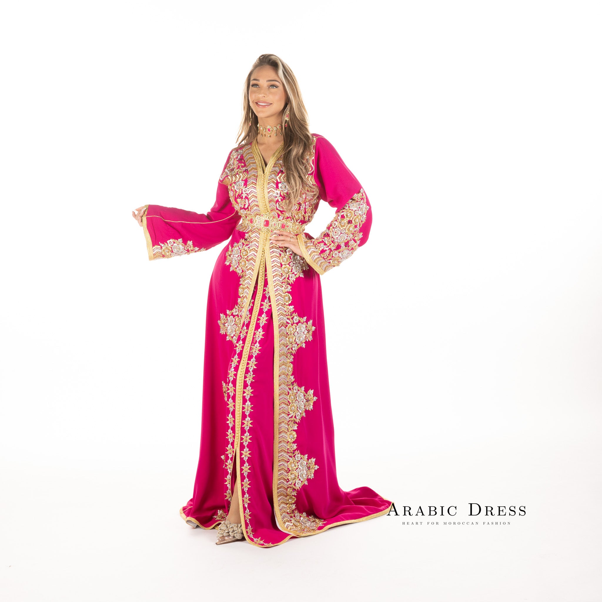 Caftan Nisa Fuchsia