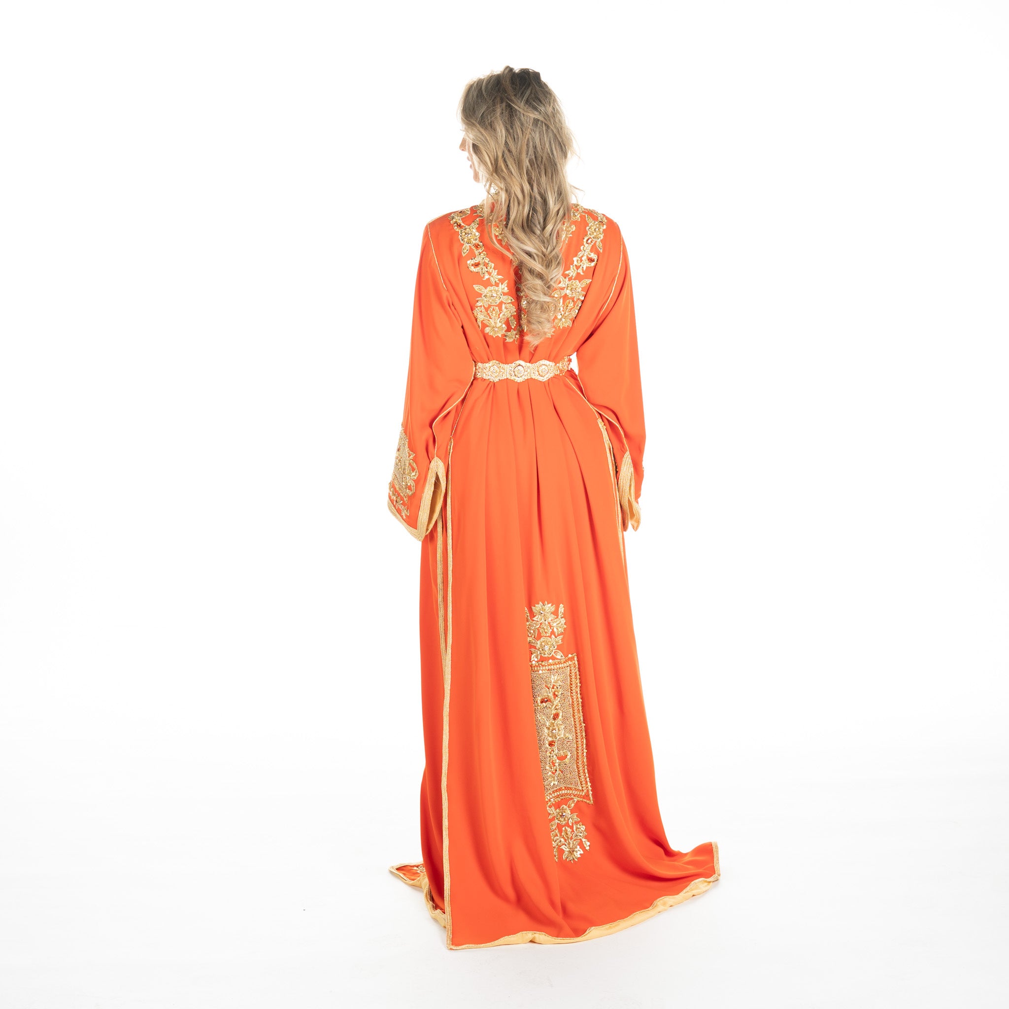 Exclusieve Caftan Levi  Orange