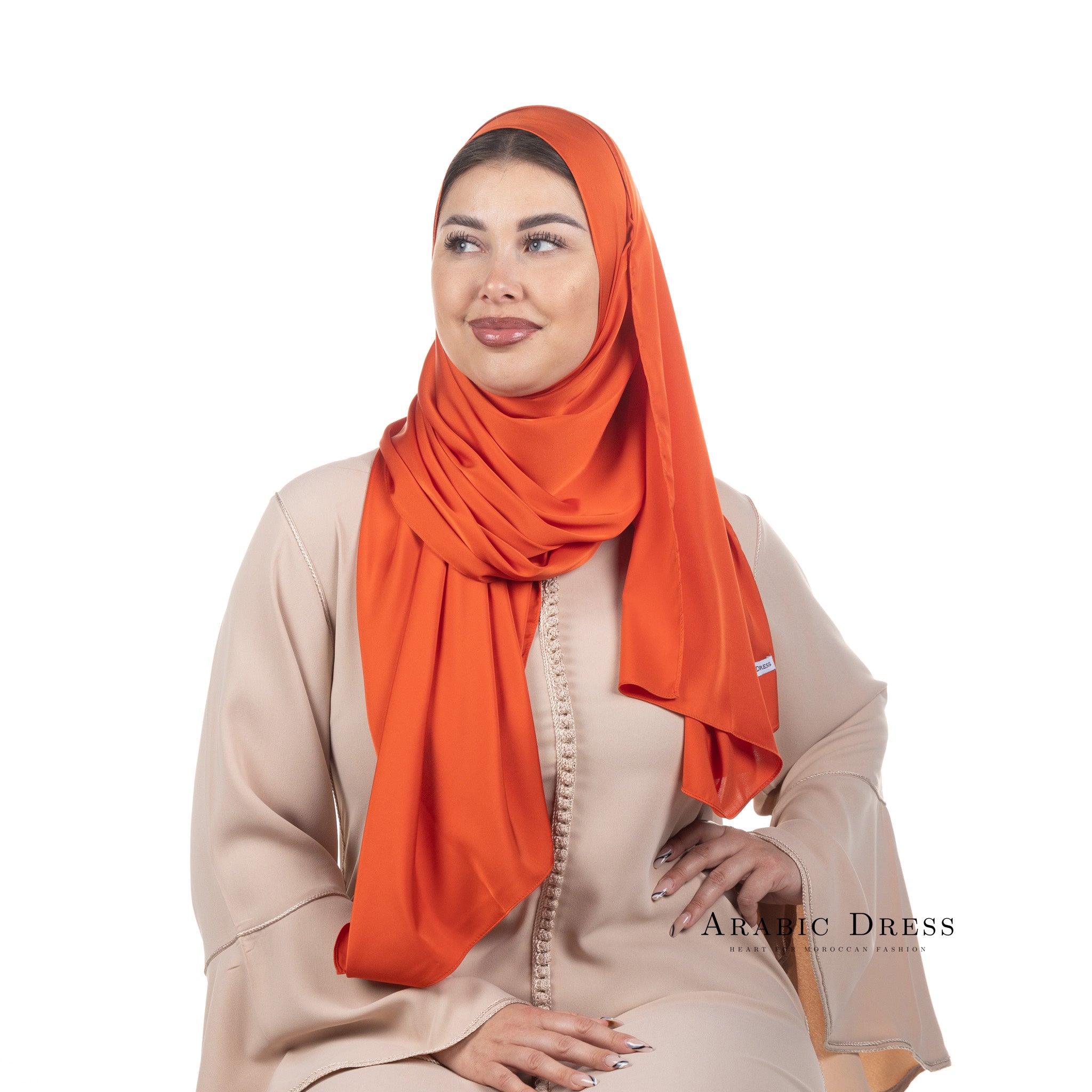 Hijab Lussi Satin Orange