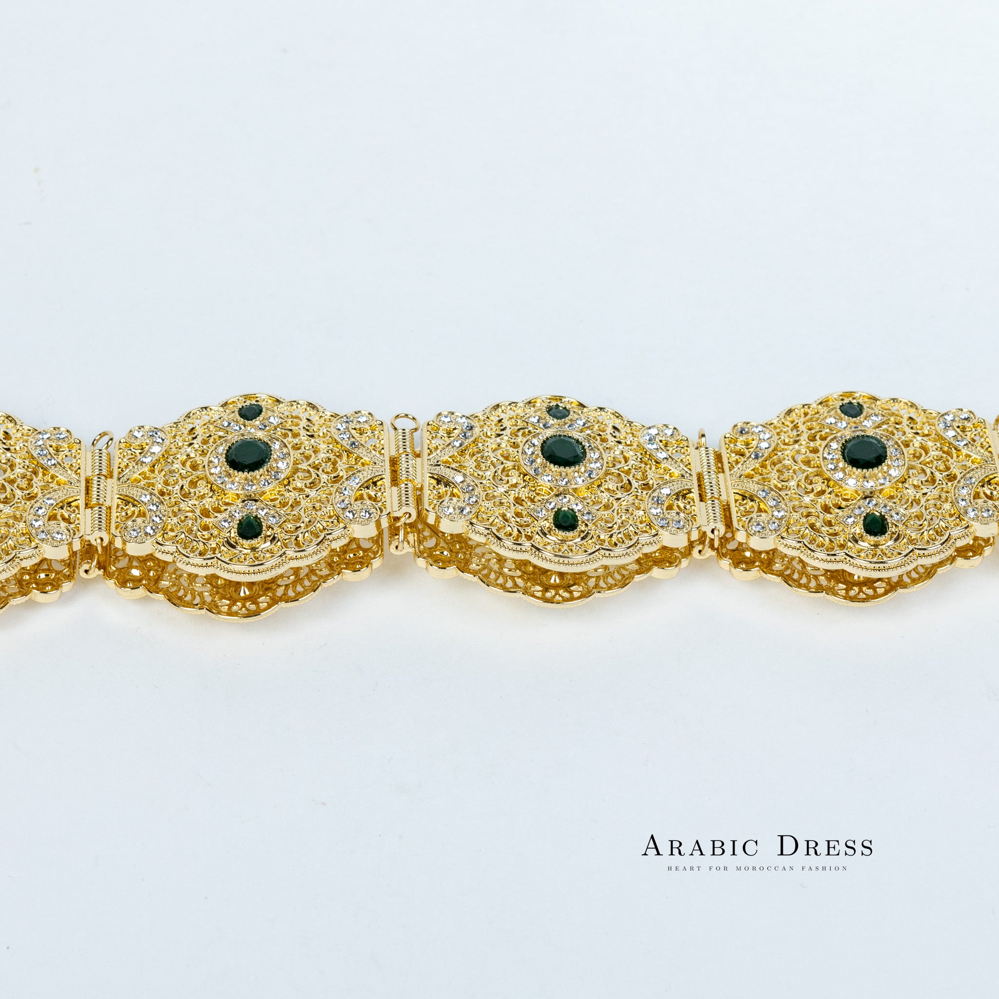 Ahri Gold/Darkgreen Belt