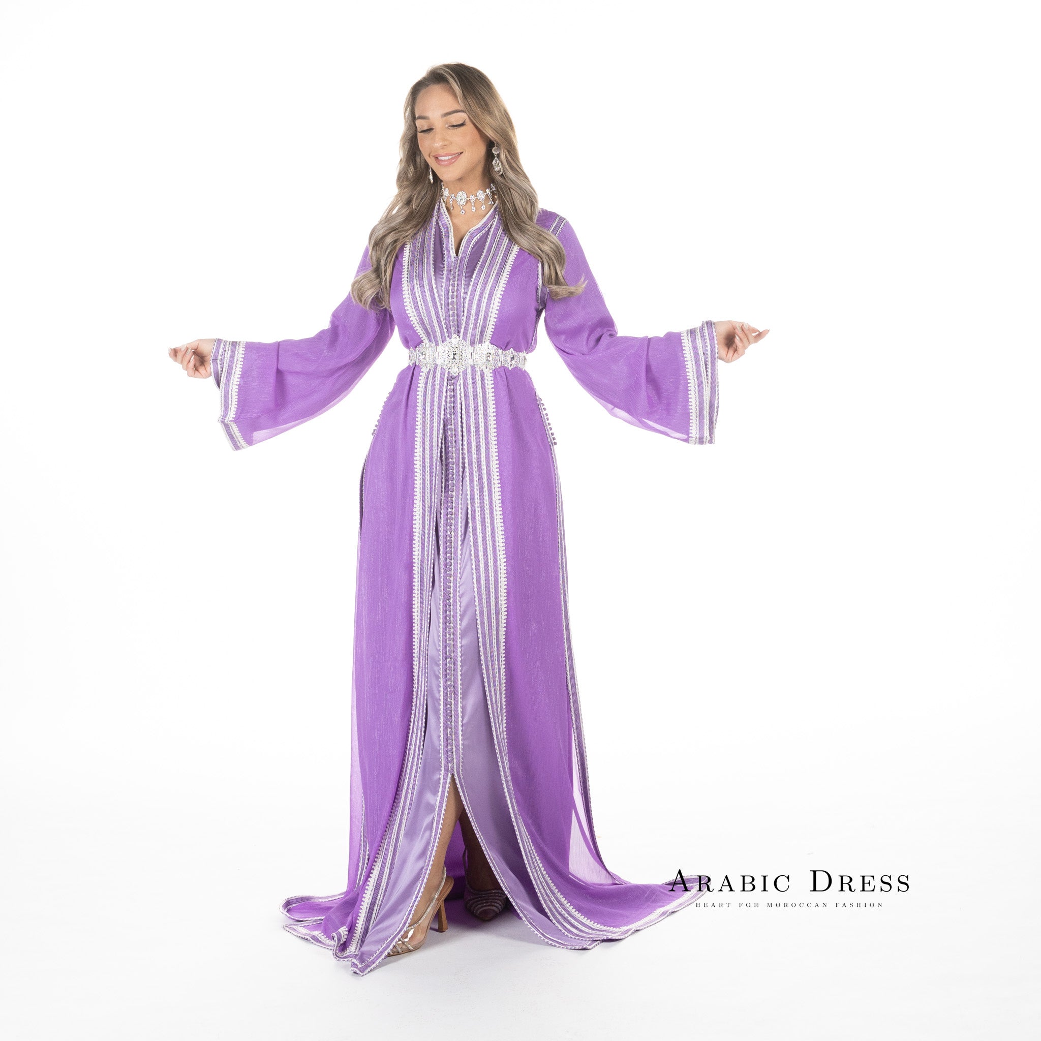 Caftan Hiba Thistle