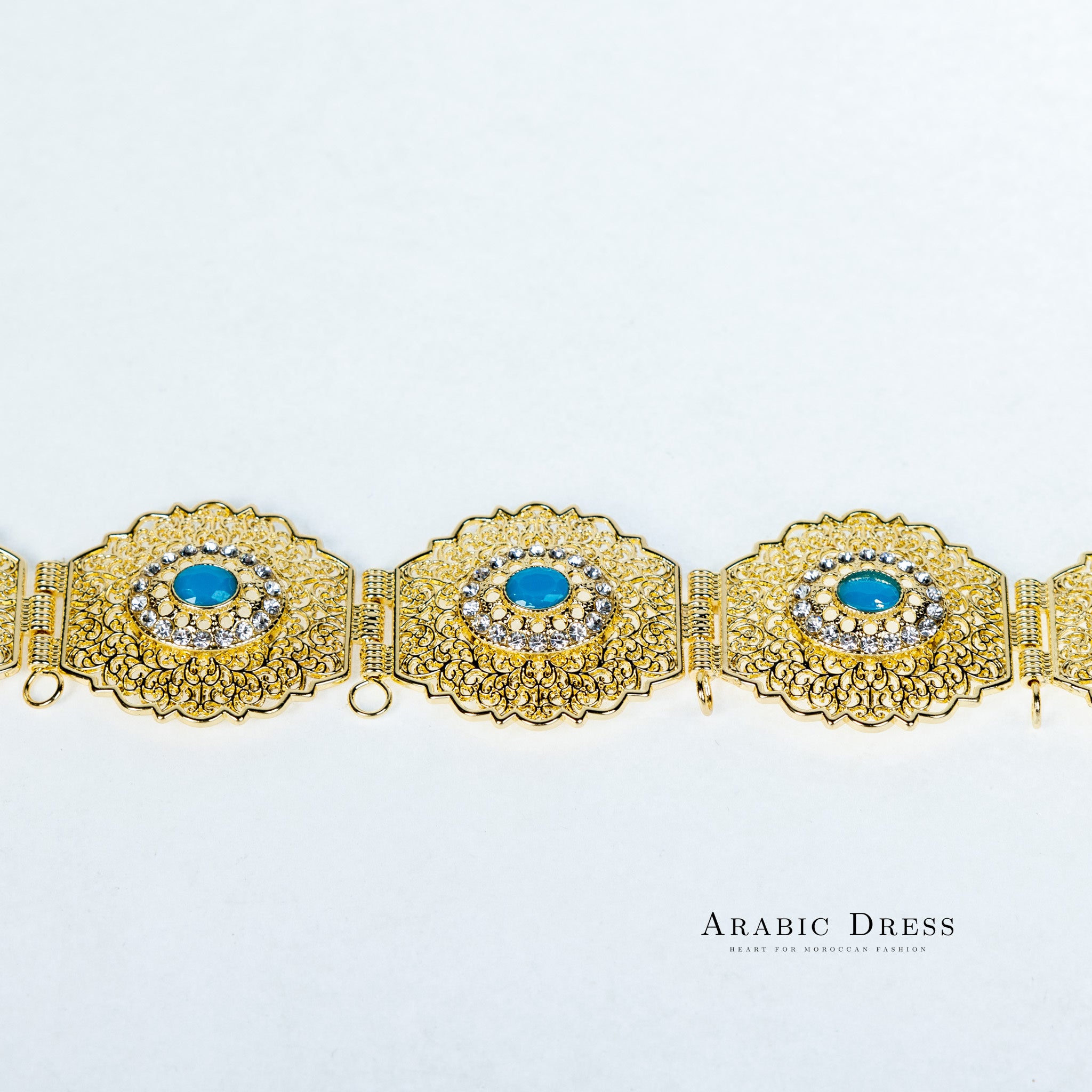 Yon Gold/AquaBlue Belt