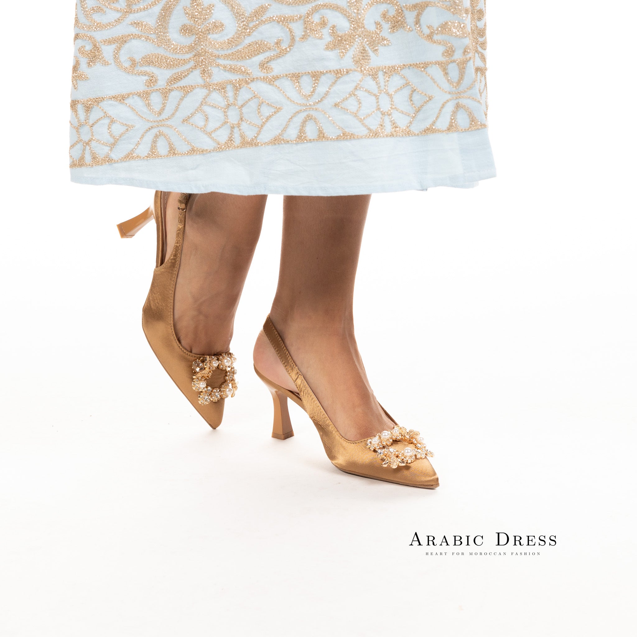 Neyla Heels Dark Khaki