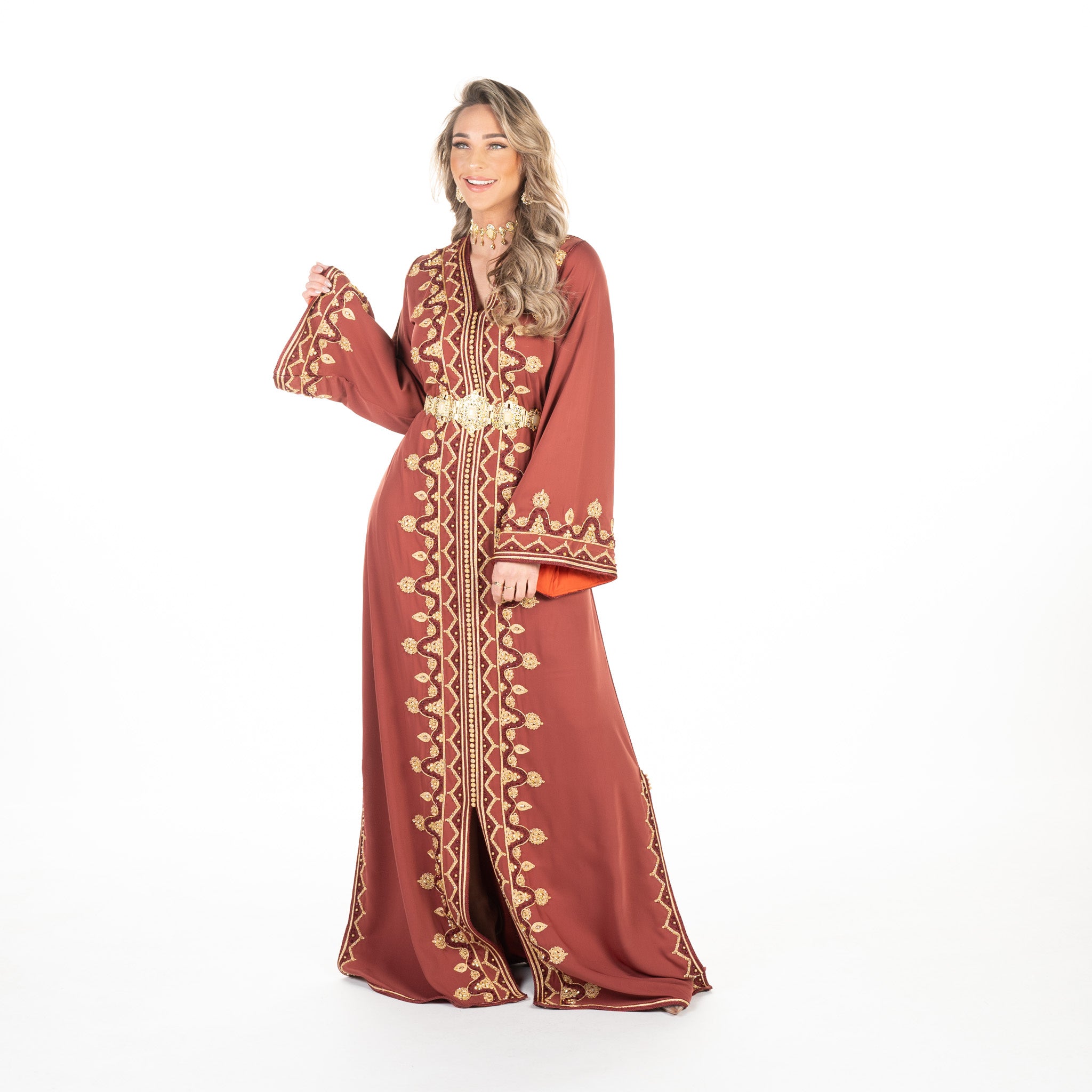 Caftan Sarina Dark Orange